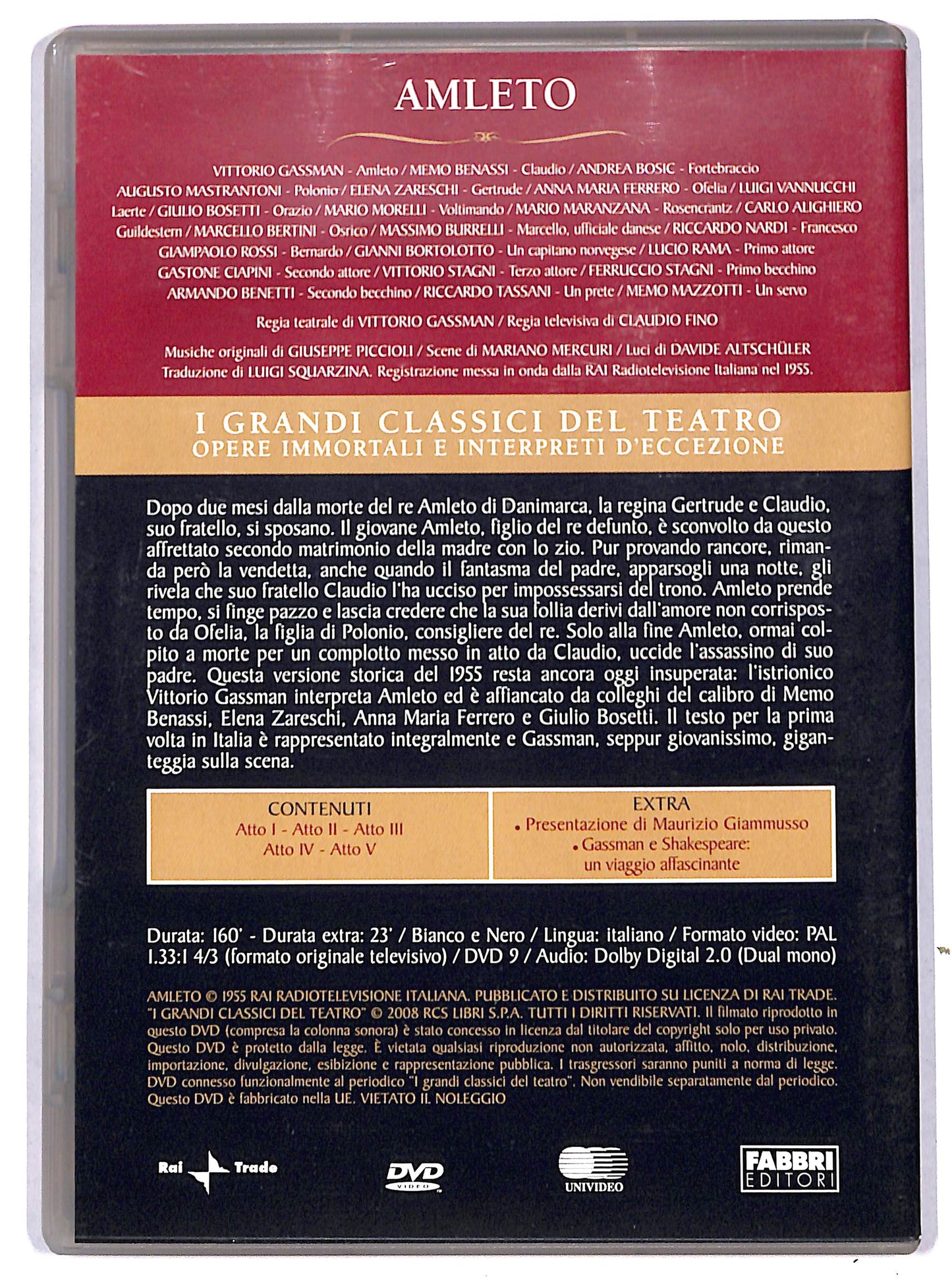 EBOND Amleto - I Grandi Classici Del Teatro DVD Editoriale EDITORIALE D726118