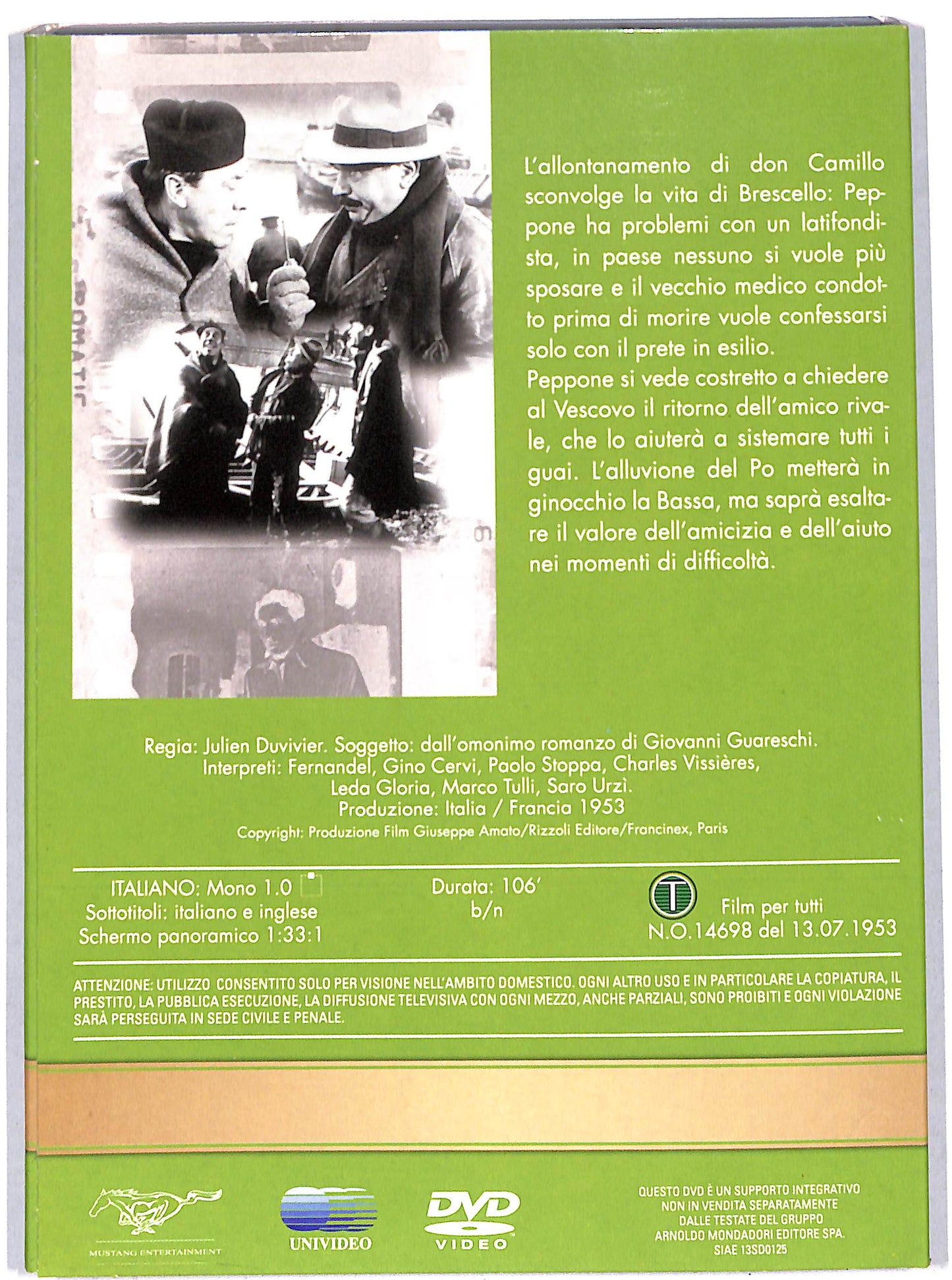 EBOND Il ritorno di don camillo EDITORIALE DVD D726203