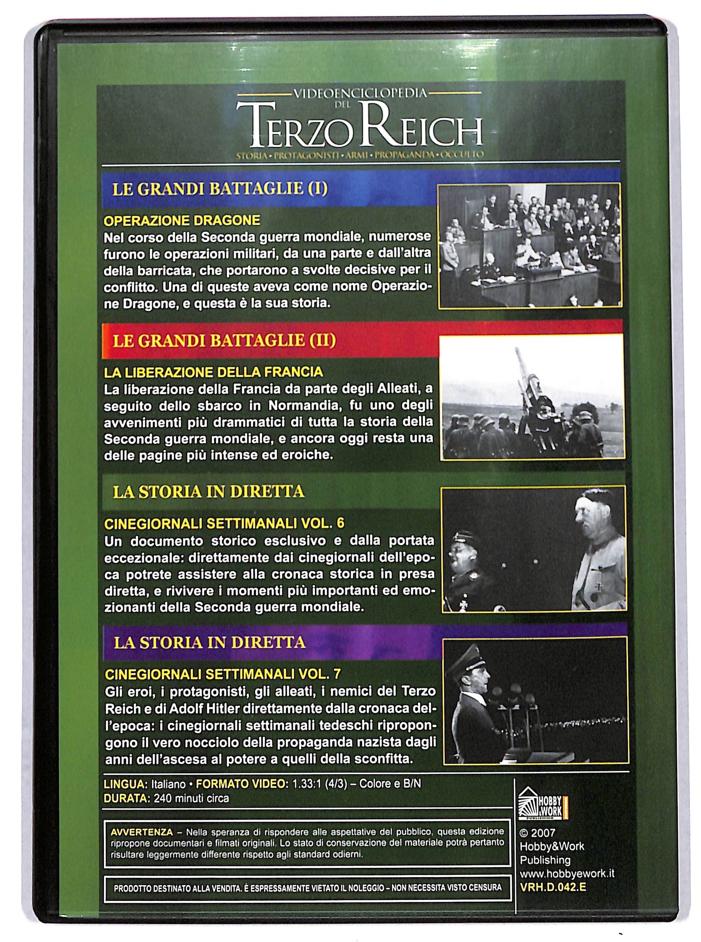 EBOND Videoenciclopedia Terzo Reich Vol.42 Dragone,Francia, Cinegiornali DVD D726247