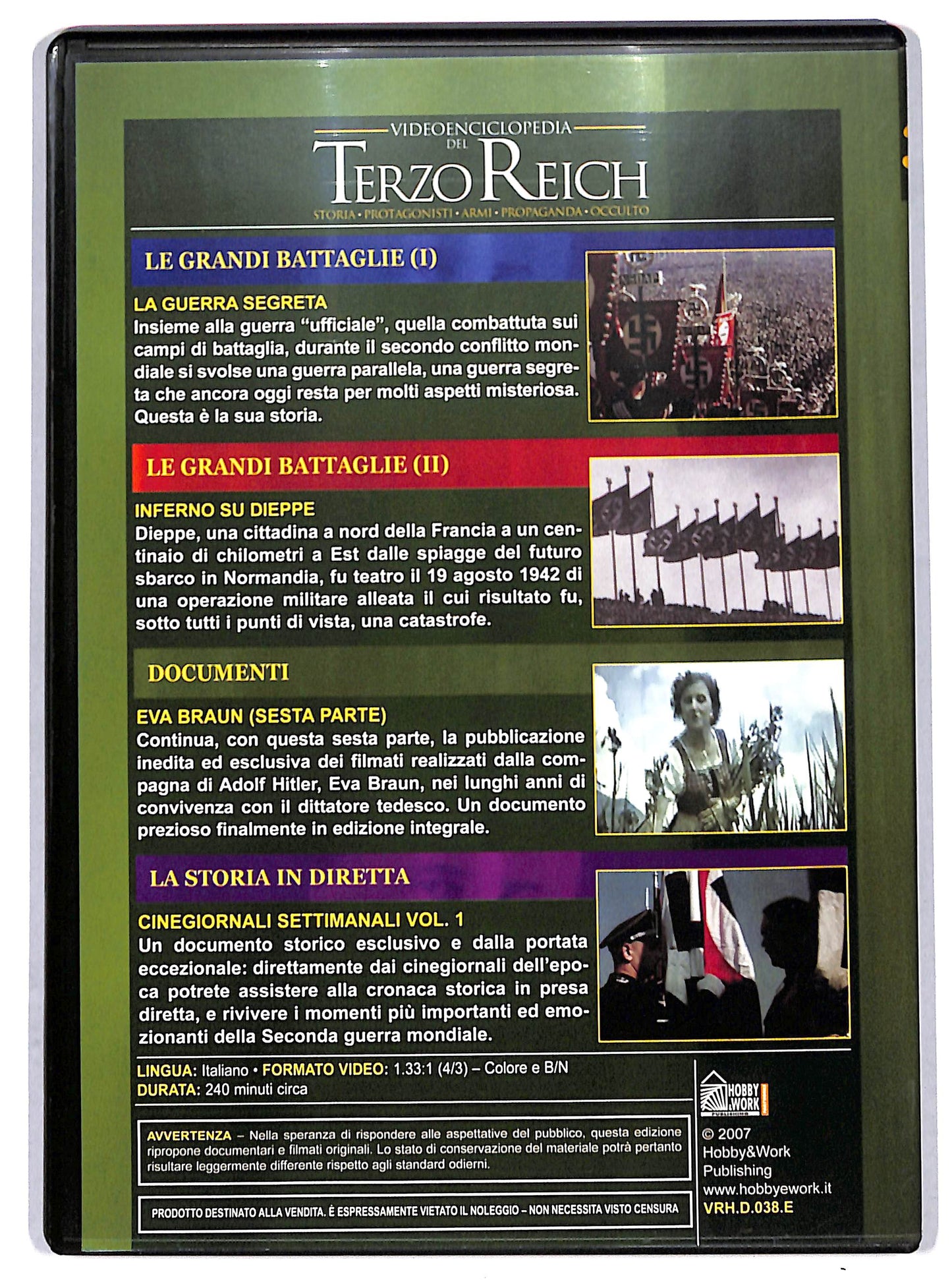 EBOND Videoenciclopedia Terzo Reich Vol. 38 La Guerra Segreta Altri DVD D726250