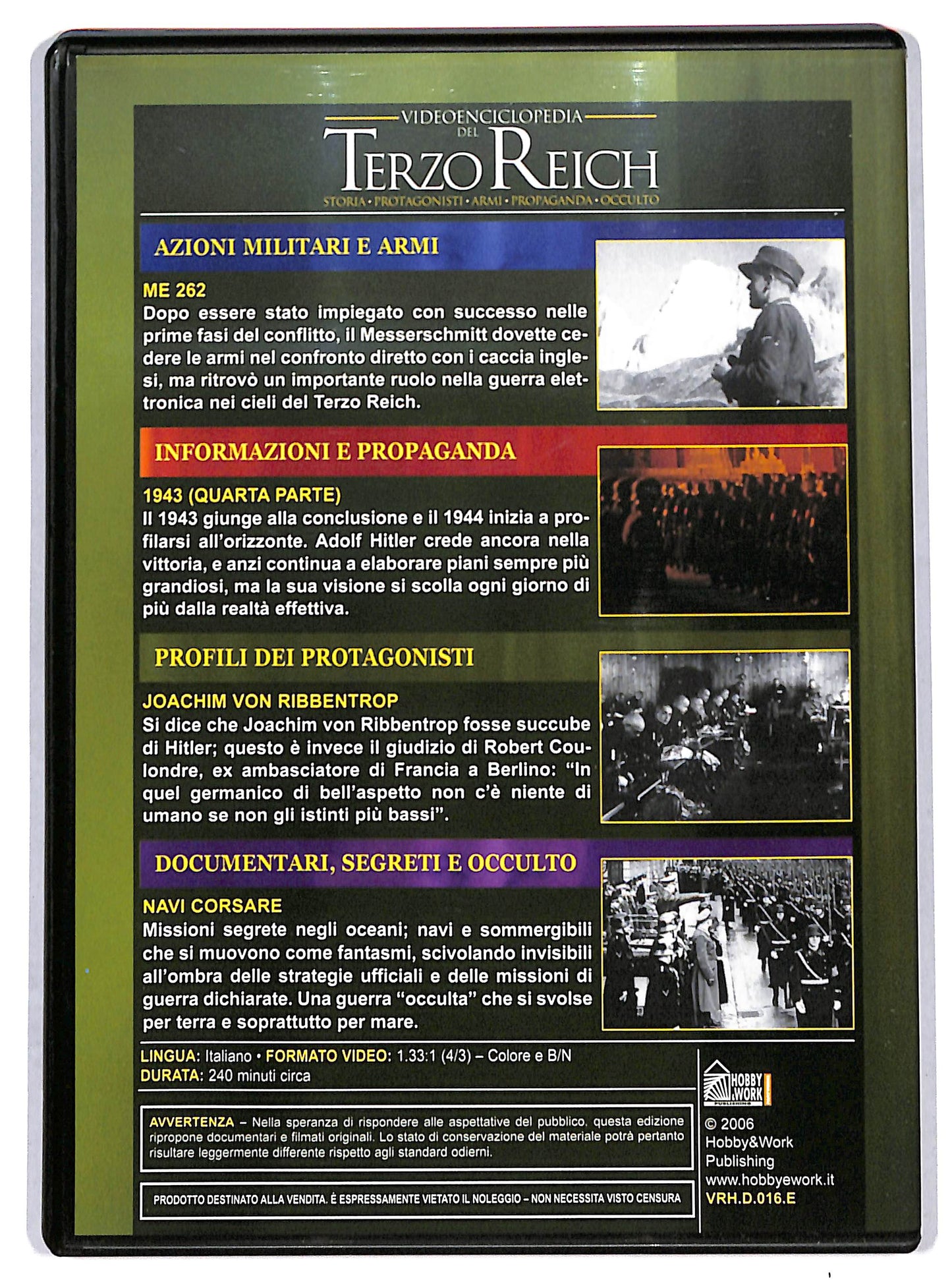 EBOND Videoenciclopedia del Terzo Reich Vol 16 EDITORIALE DVD D726345