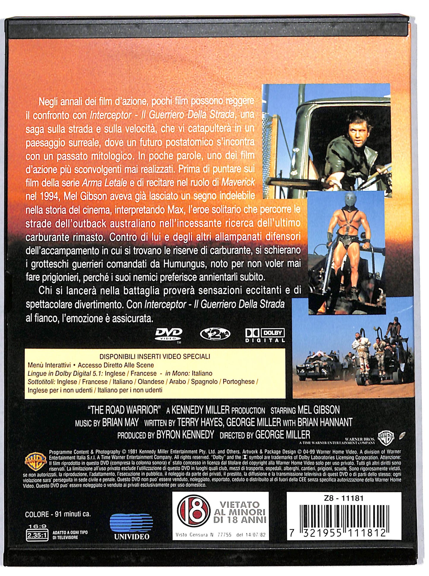 EBOND Interceptor - Il Guerriero Della Strada DVD Snapper SNAPPER D726508