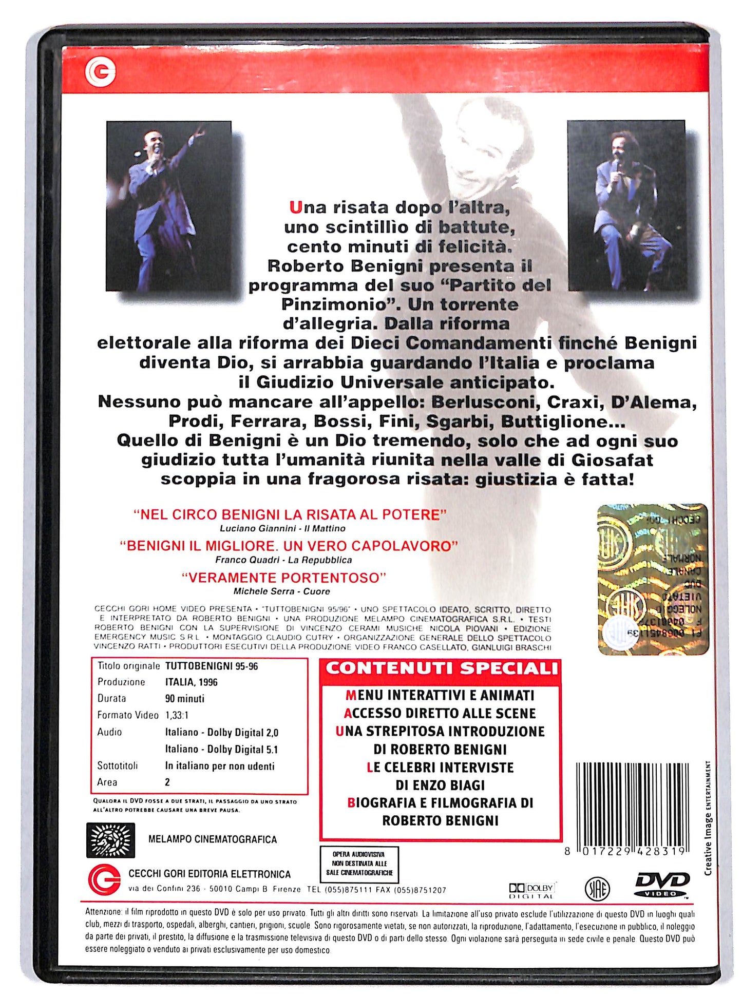 EBOND Tuttobenigni 95-96 DVD D726521