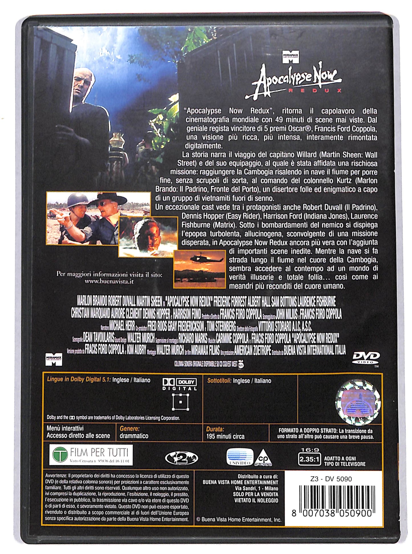 EBOND Apocalypse Now redux DVD D726548