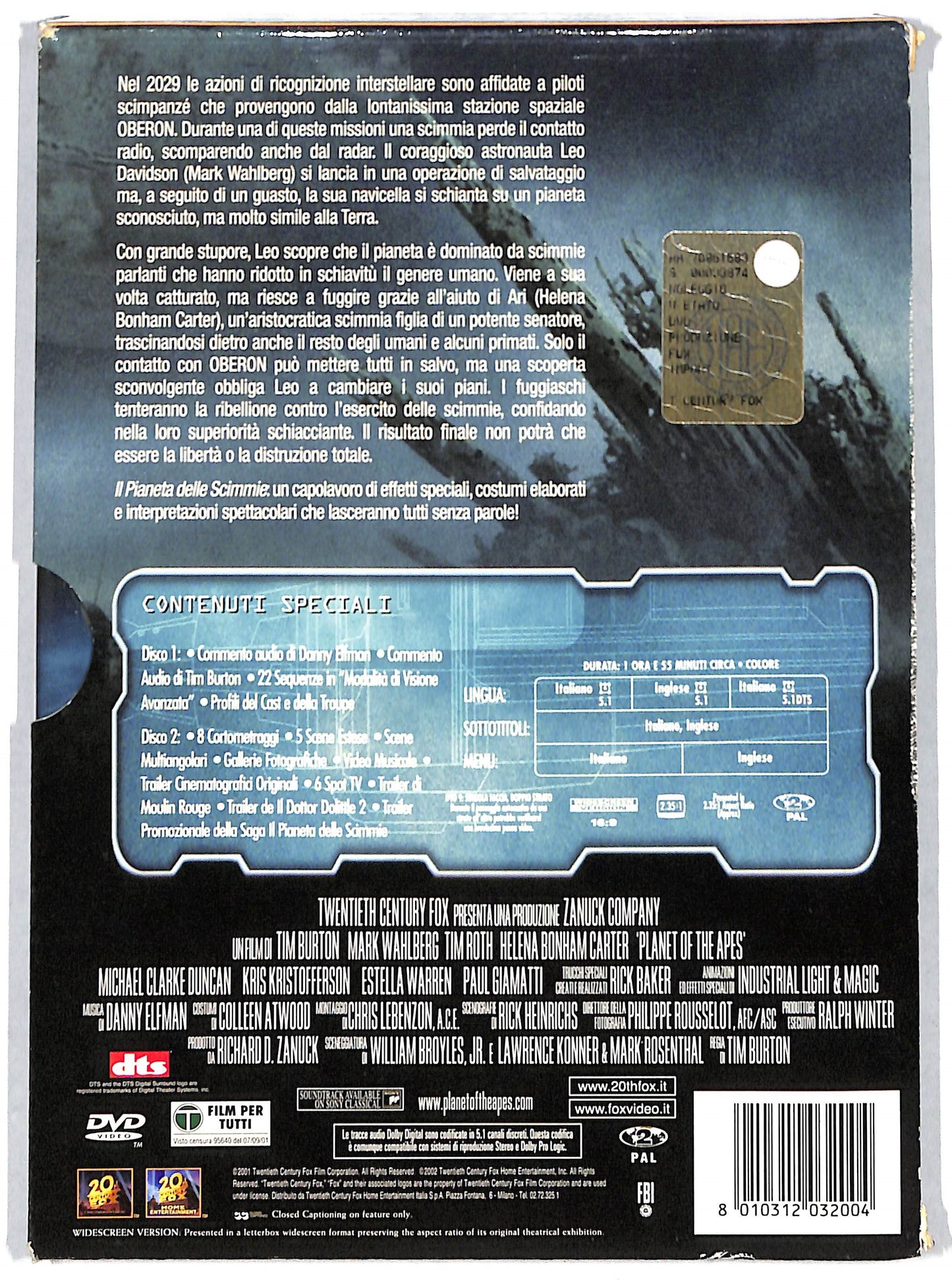EBOND Planet of the apes - Il pianeta delle Scimmie DVD D726640
