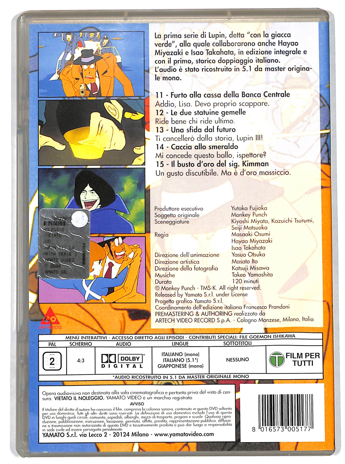 EBOND Lupin III - La Prima Serie - File 3 DVD D726666