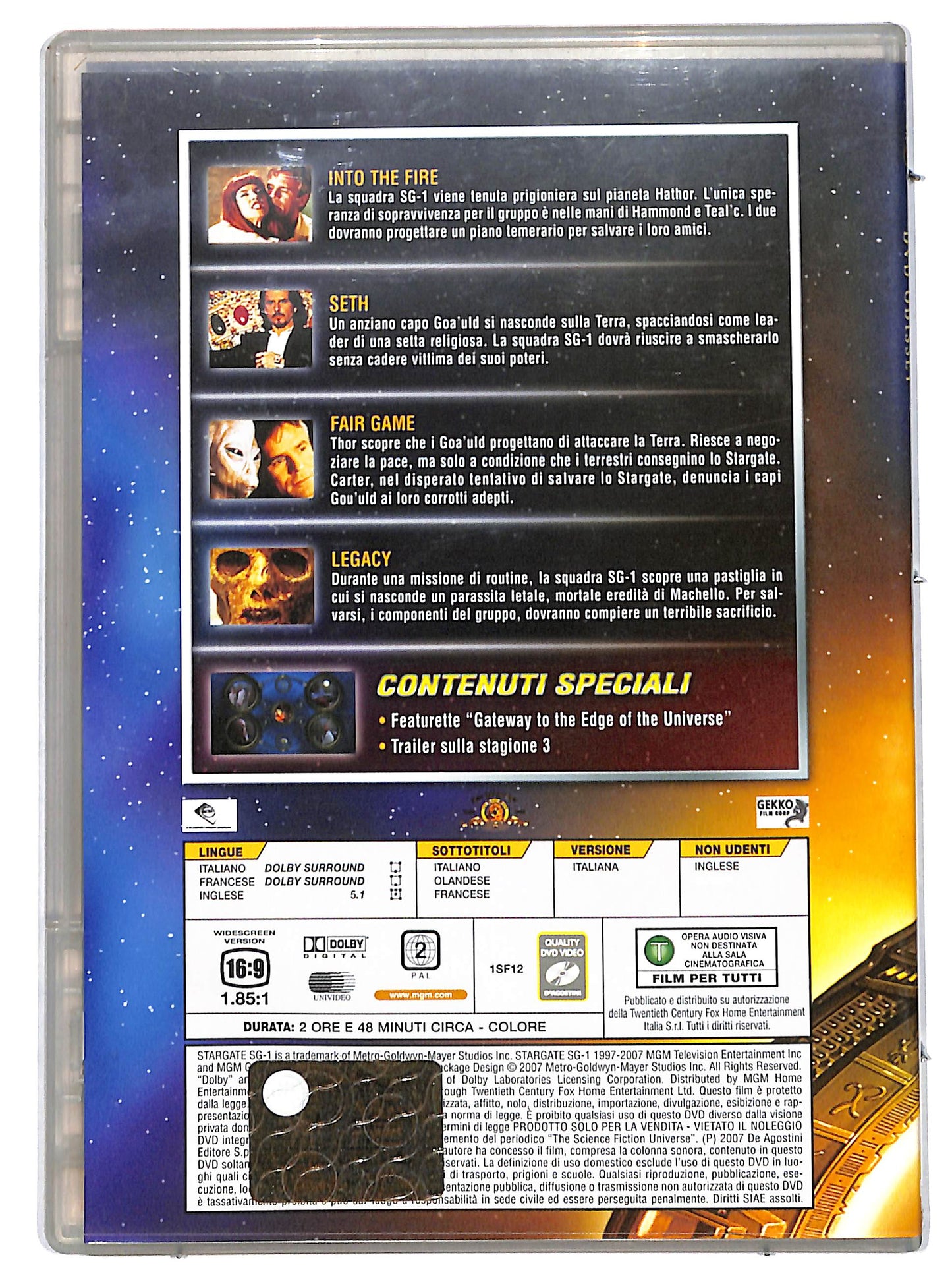 EBOND Stargate Atlantis DVD Odissey - File 46 - 49 Slim EDITORIALE DVD D726767