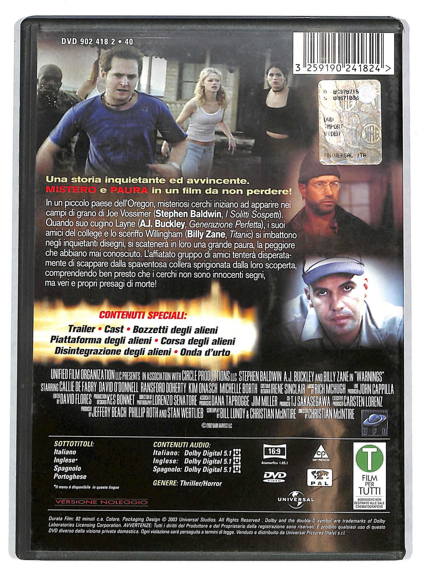 EBOND Warnings - Presagi di morte NOLEGGIO DVD D726915