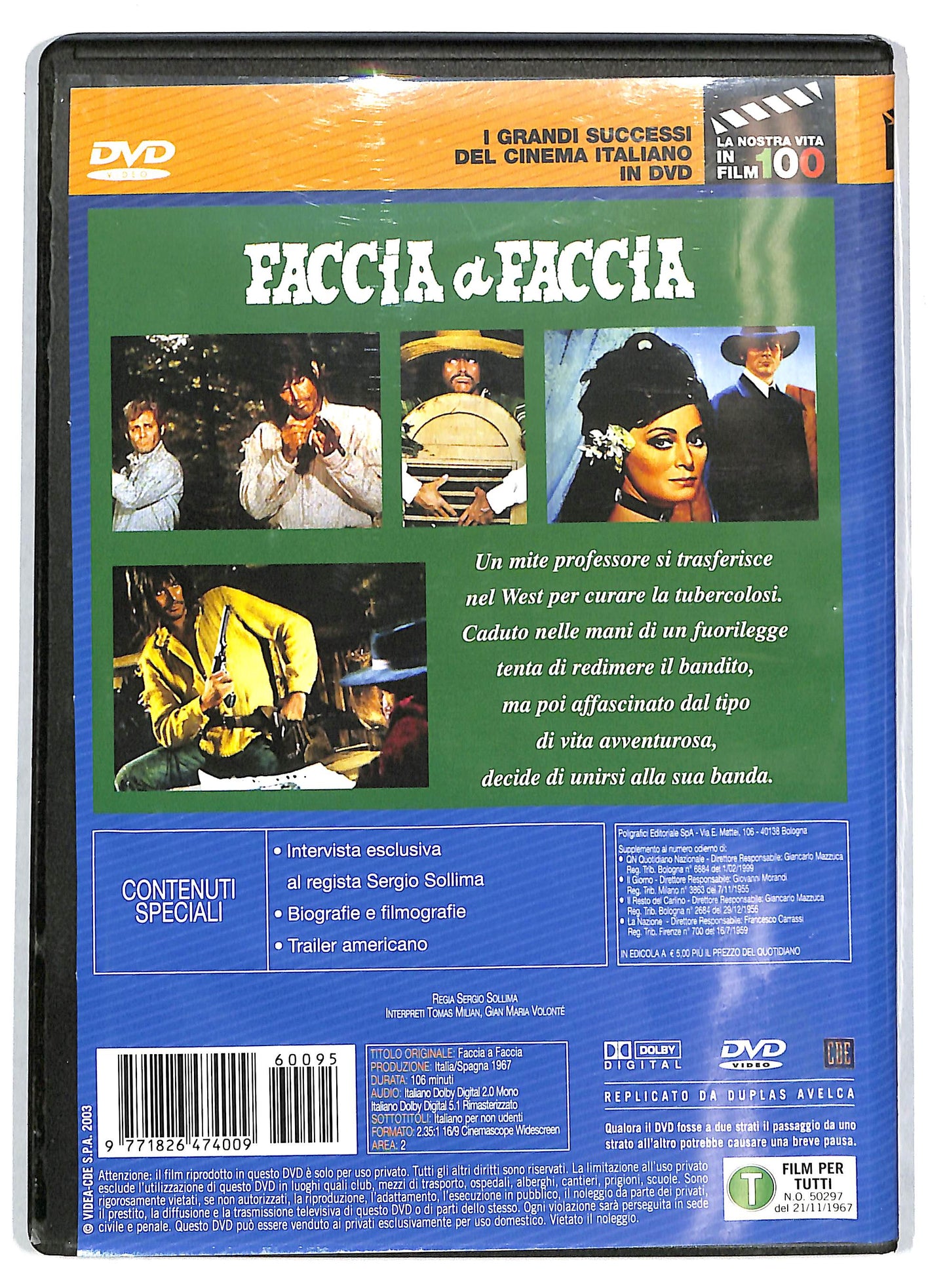 EBOND Faccia A Faccia DVD  Editoriale EDITORIALE D726936