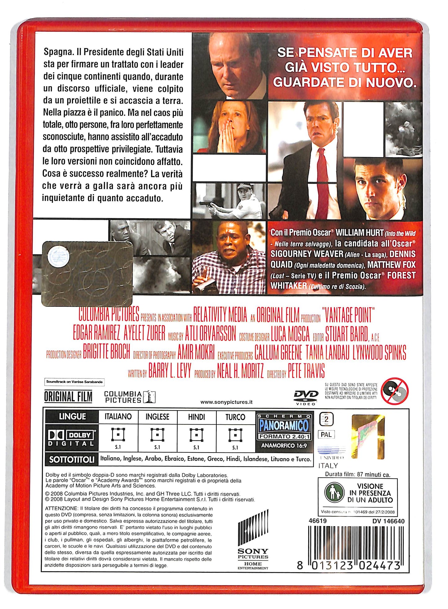 EBOND Vantage Point - Prospettive di un delitto NOLEGGIO DVD D727001