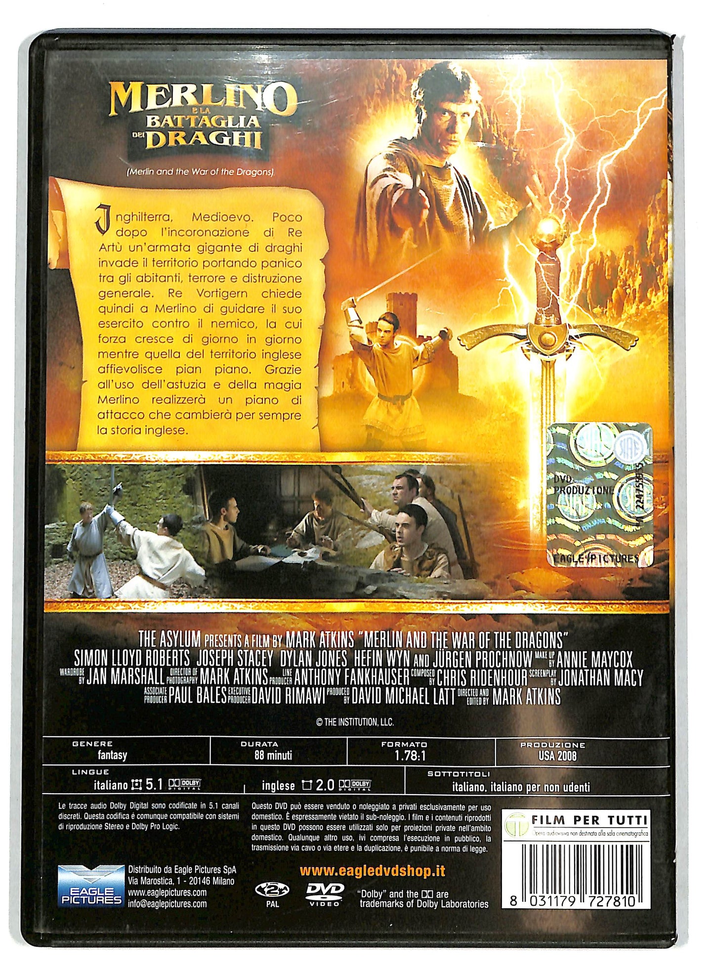 EBOND Merlino e la battaglia dei draghi NOLEGGIO DVD D727030