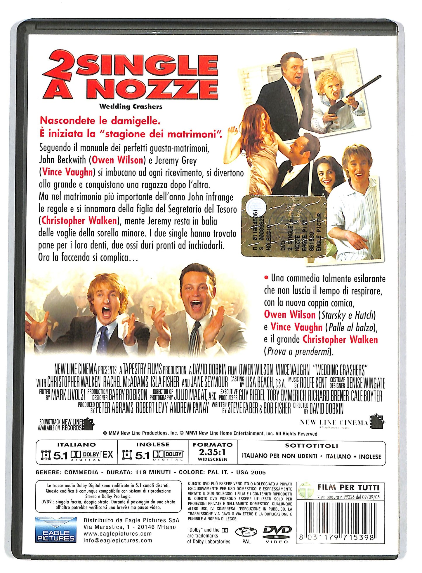 EBOND 2 single a nozze - Wedding Crashers DVD D727046
