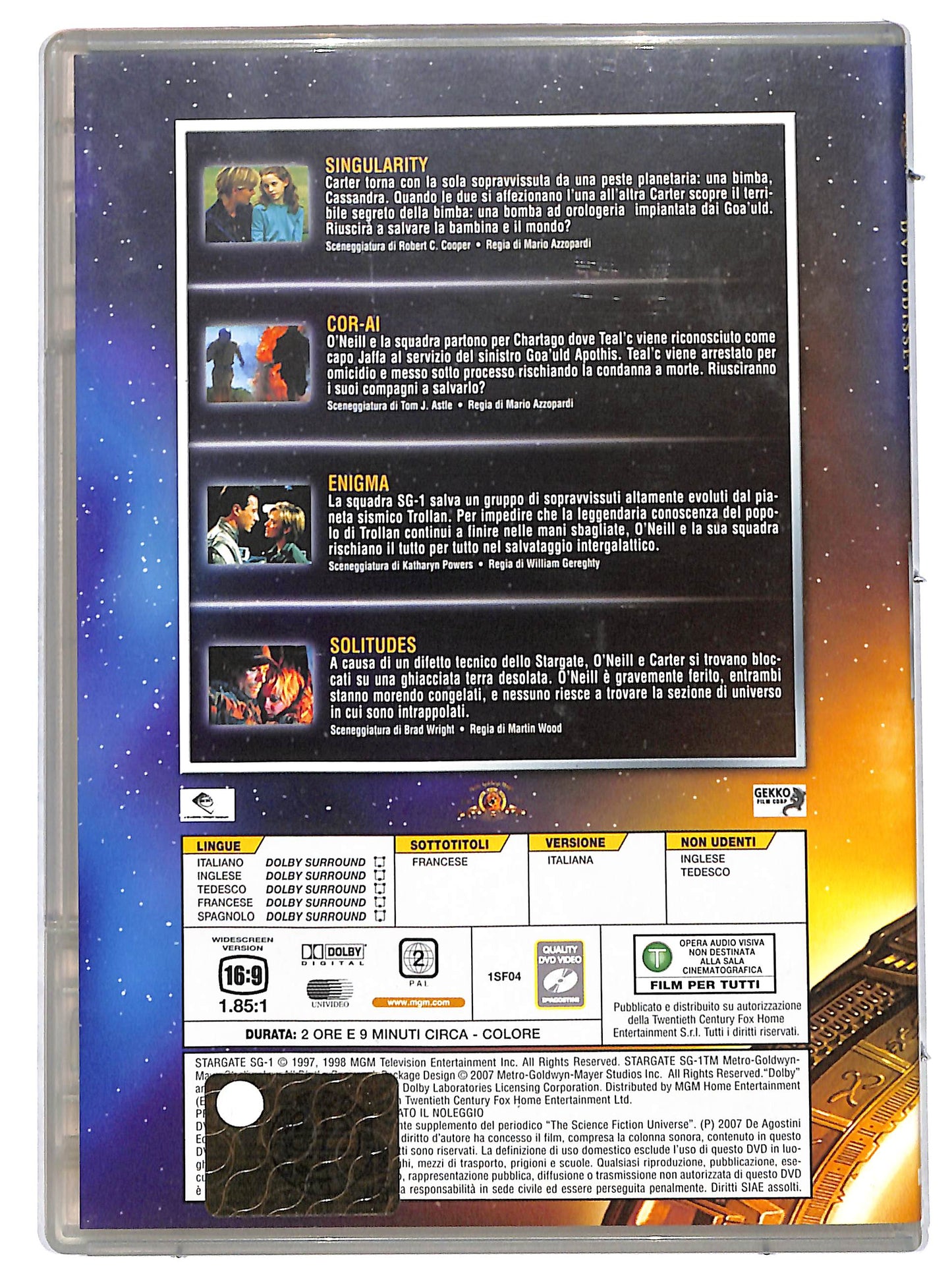 EBOND Stargate DVD Odissey Stagione 1 File 1-3 EDITORIALE DVD D727222