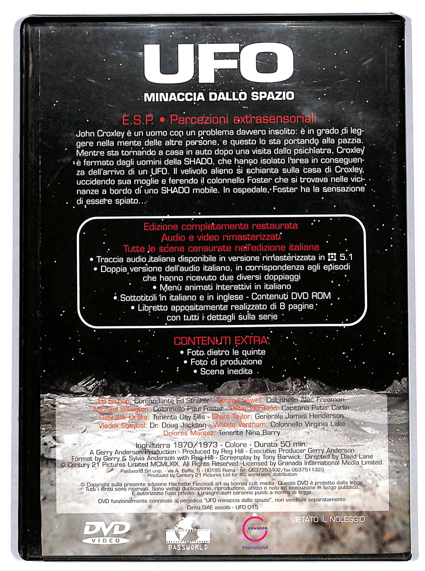 EBOND UFO 15 - E.S.P. - Percezioni extrasensoriali EDITORIALE DVD D727244