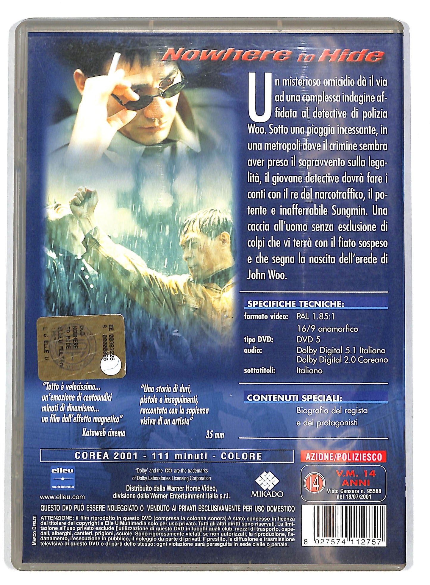 EBOND Nowhere to Hide DVD D727518