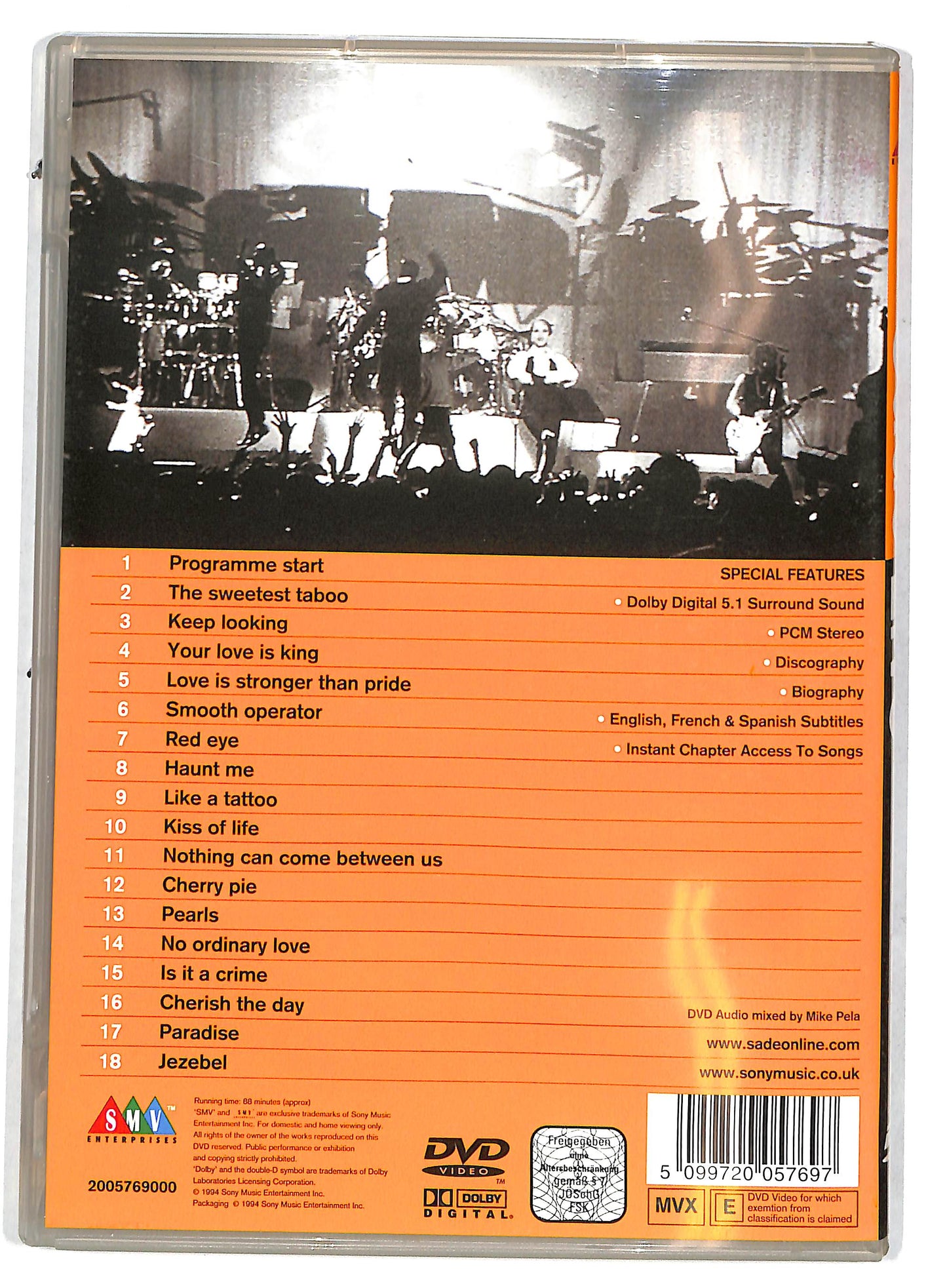 EBOND Sade live DVD D727558