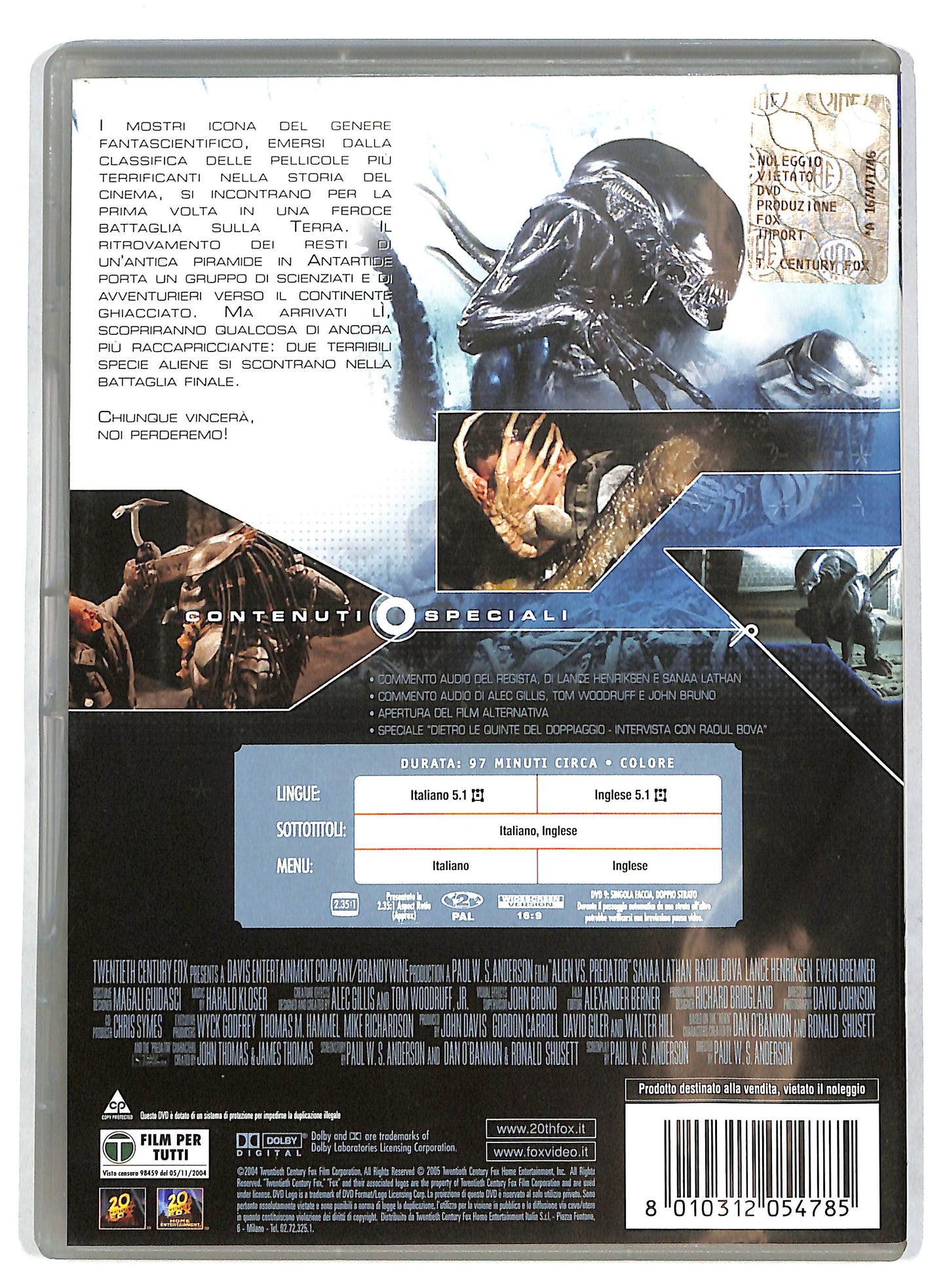 EBOND Alien Vs Predator DVD D727604