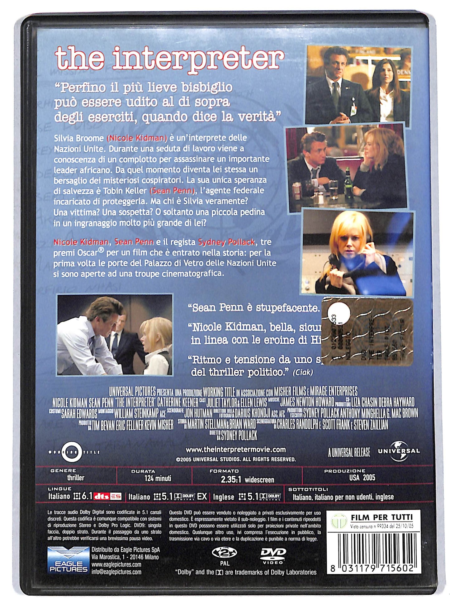 EBOND The Interpreter DVD D728030