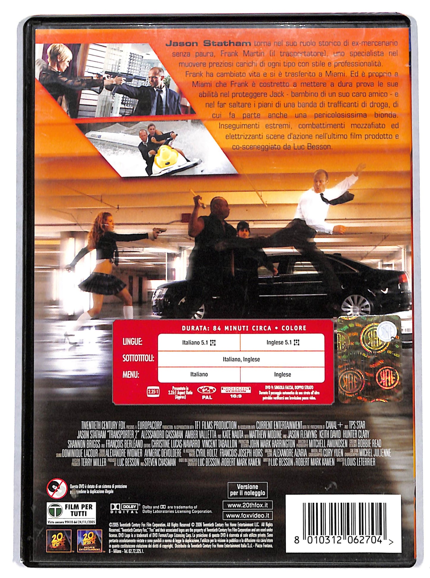 EBOND transporter extreme Noleggio DVD NOLEGGIO D728035