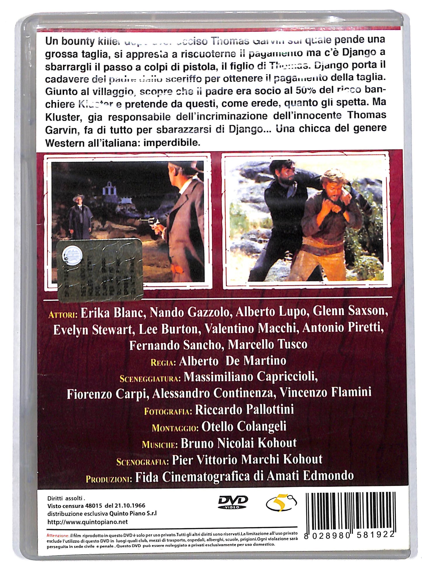 EBOND django spara per primo DVD D728041