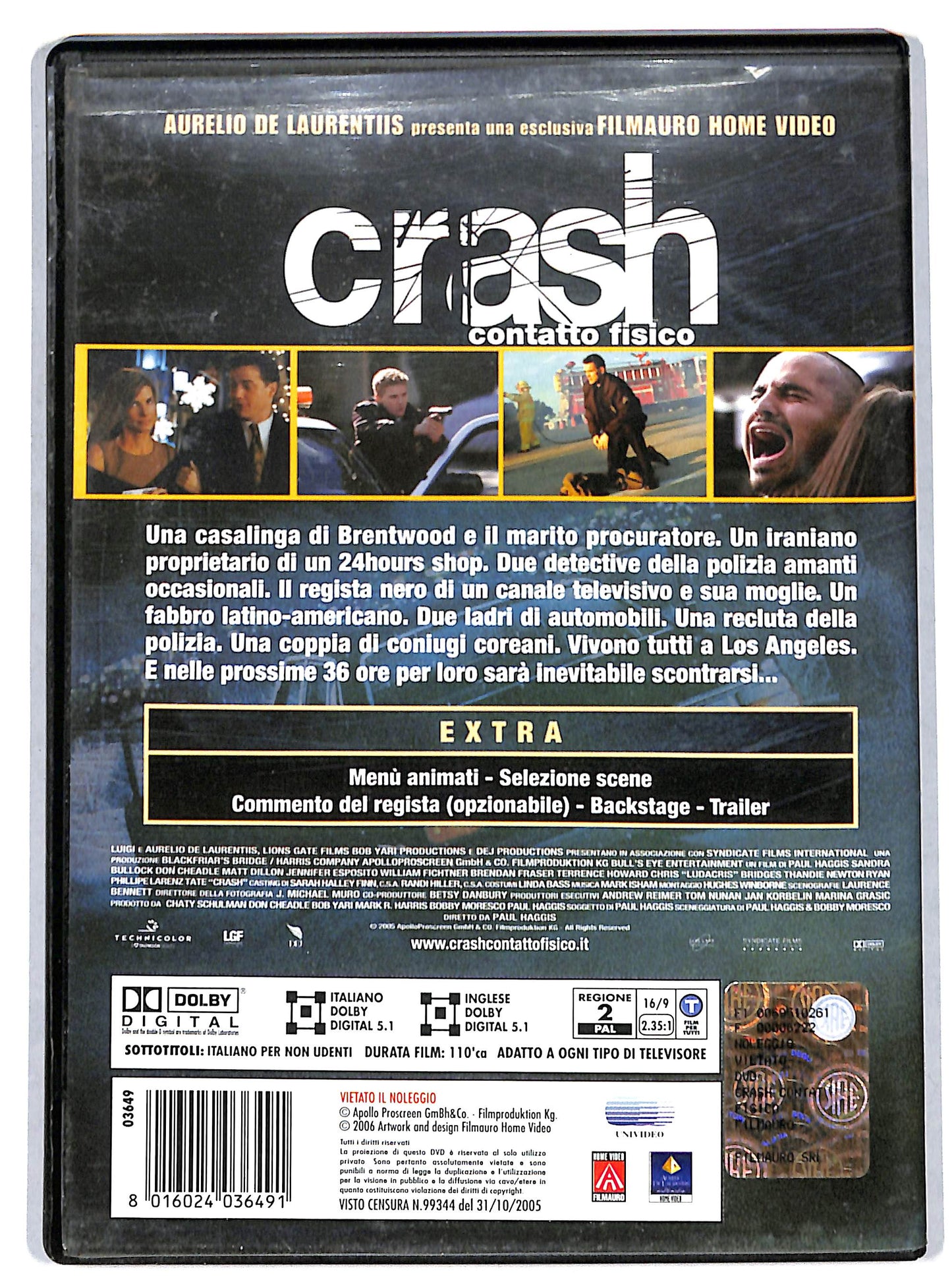 EBOND Crash - Contatto fisico DVD D728055