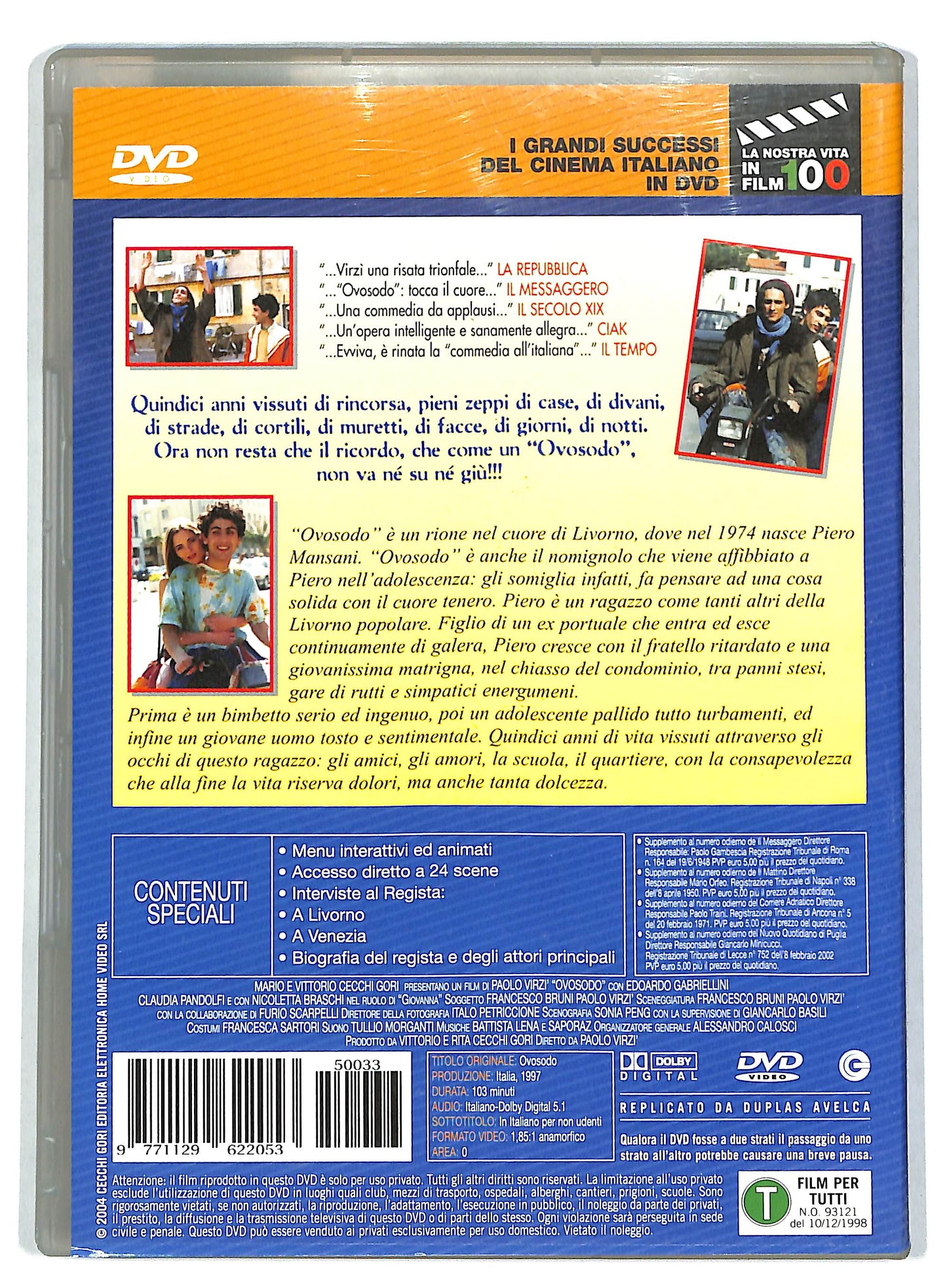 EBOND Ovosodo EDITORIALE DVD D728318