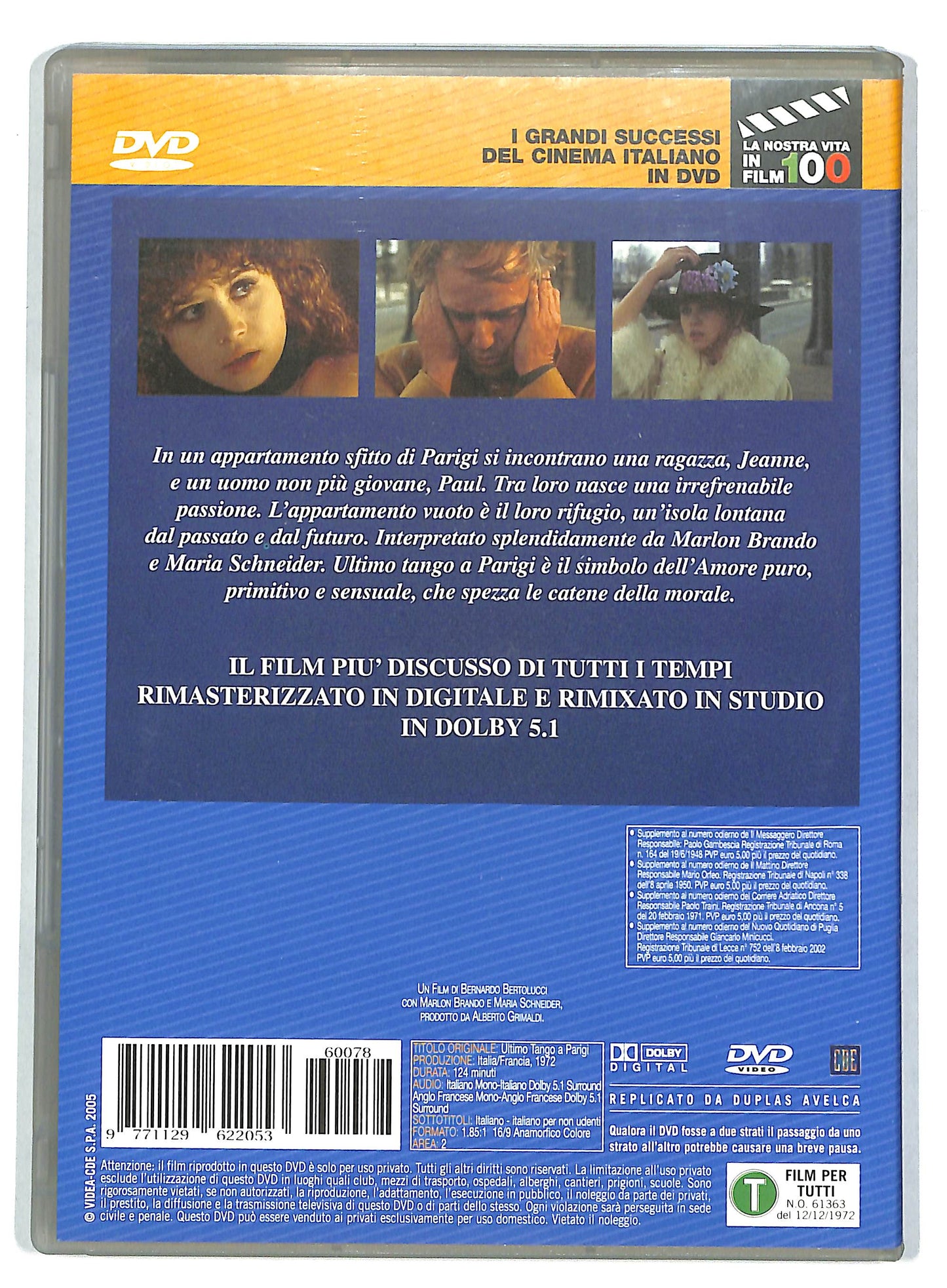 EBOND Ultimo Tango a Parigi DVD Editoriale EDITORIALE D728433