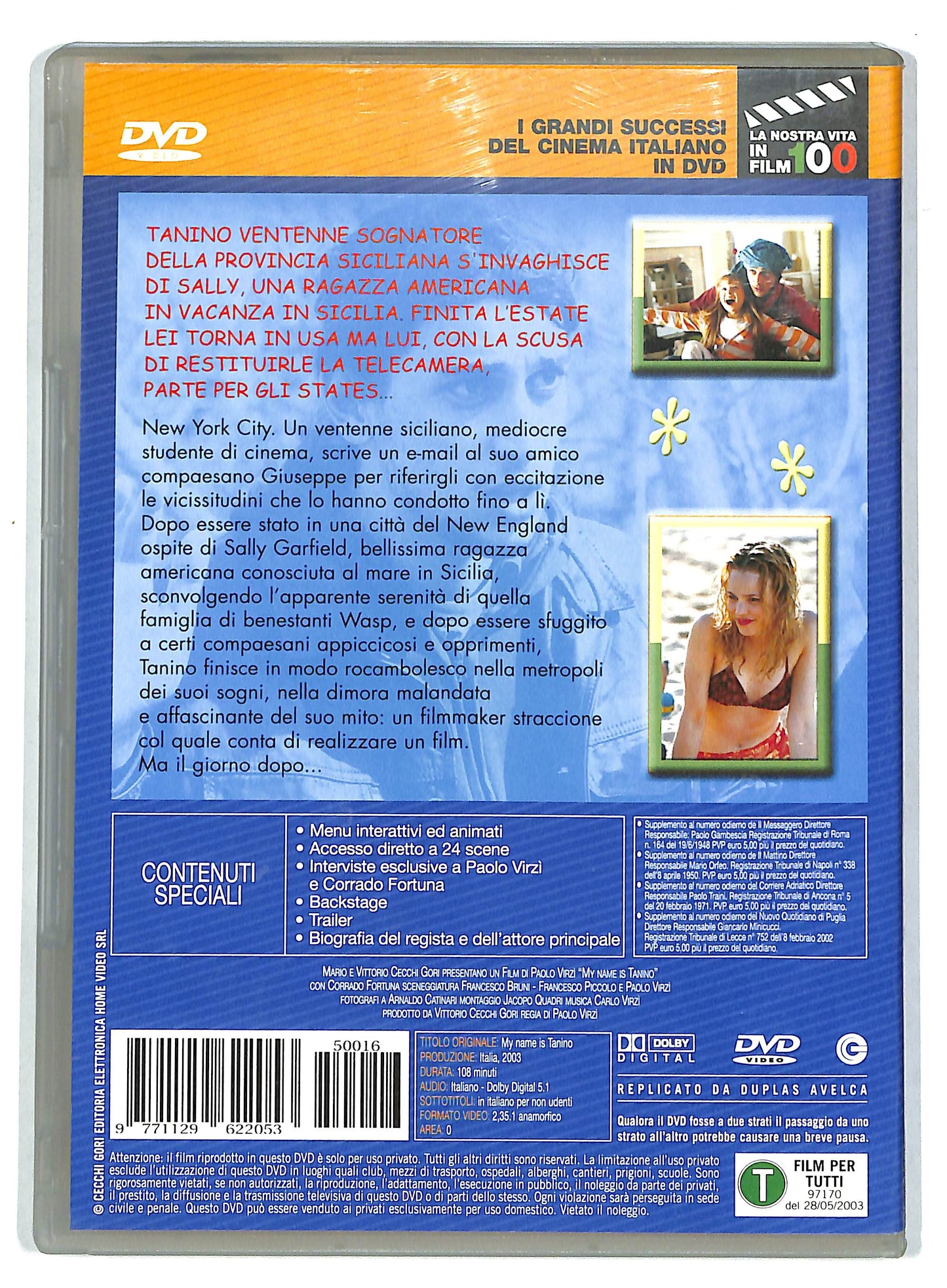 EBOND My Name is Tanino EDITORIALE DVD D728452