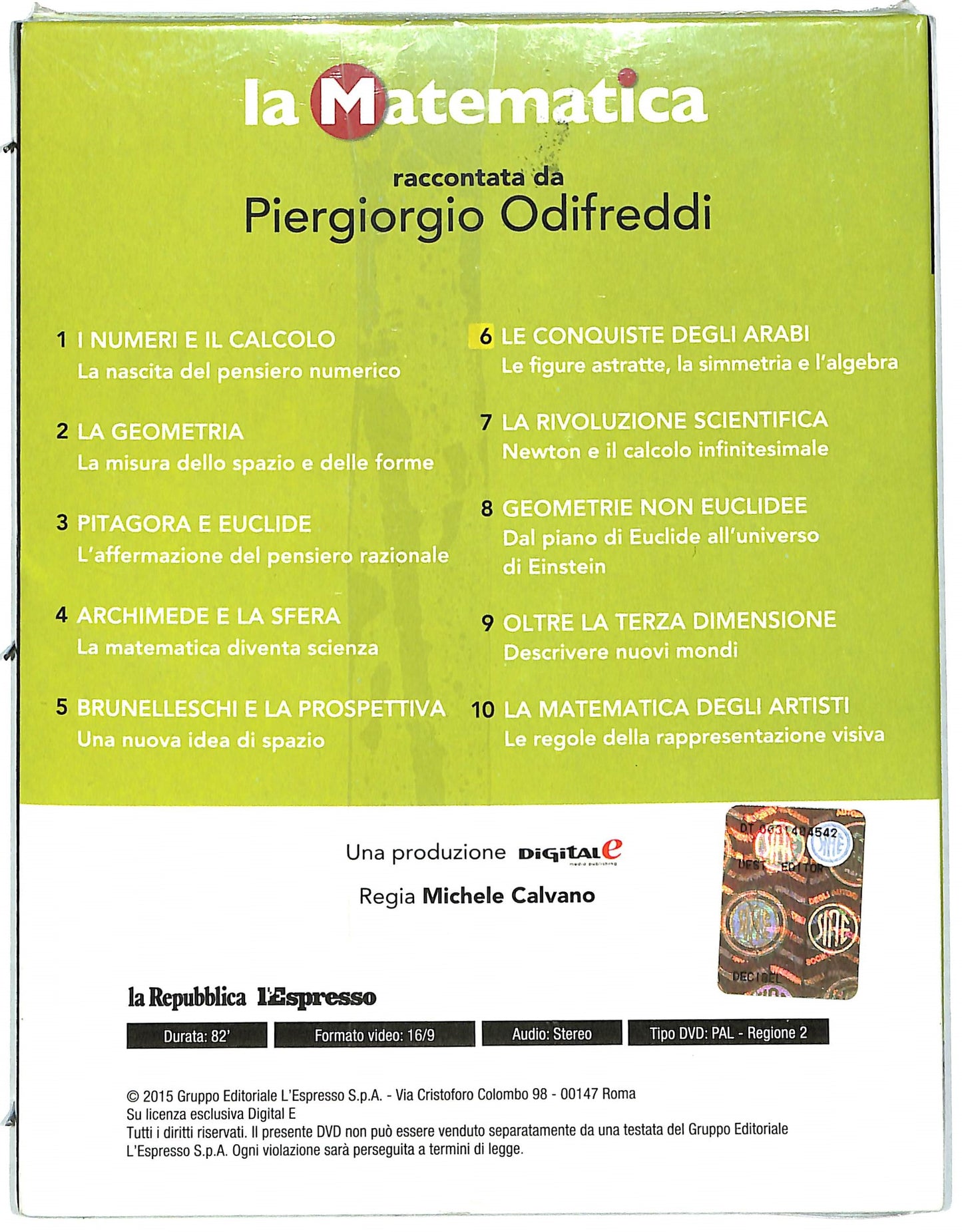 EBOND La Matematica - Le conquiste degli Arabi Vol.6 EDITORIALE DVD D728707