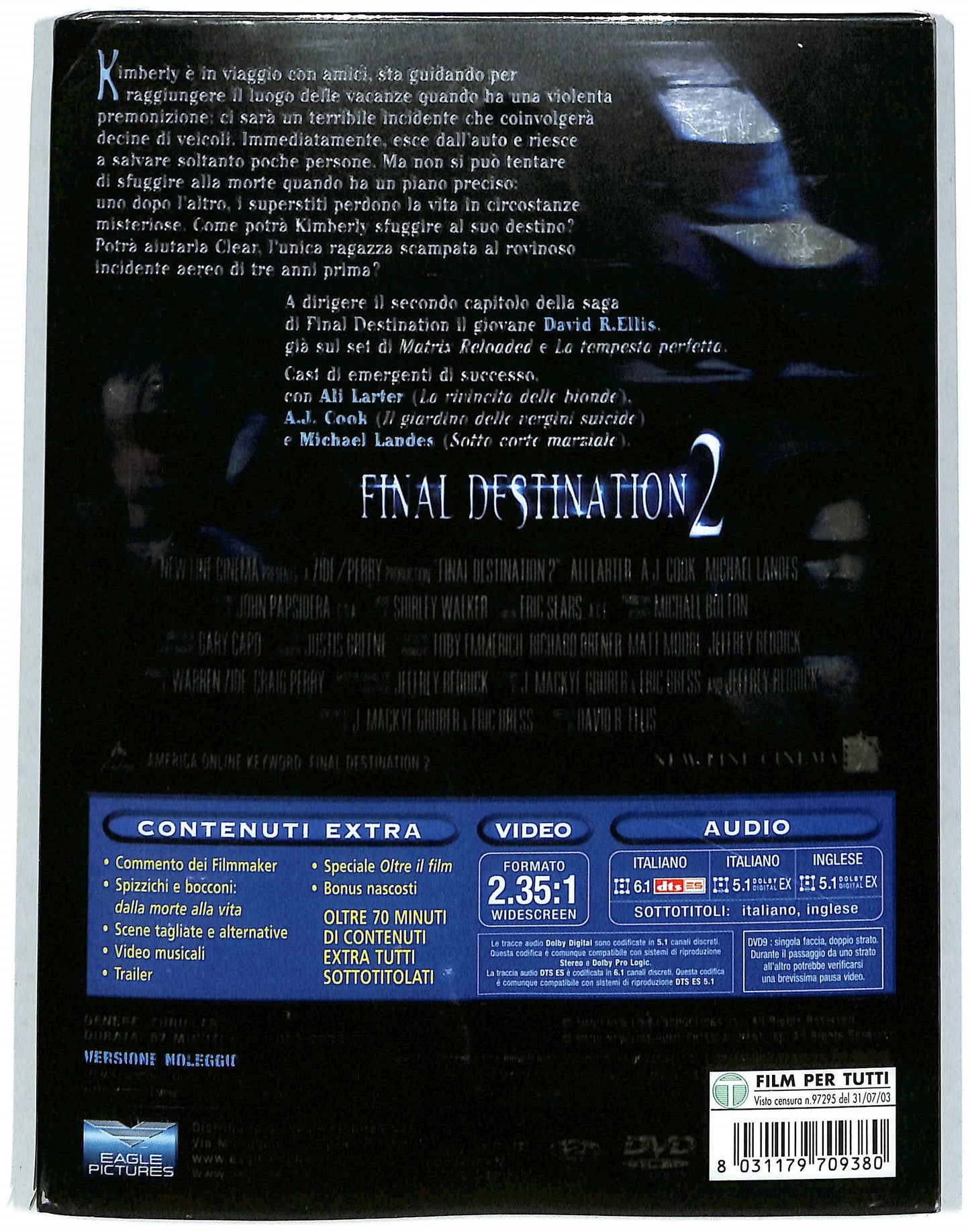 EBOND Final Destination 2 DIGIPACK DVD D728712