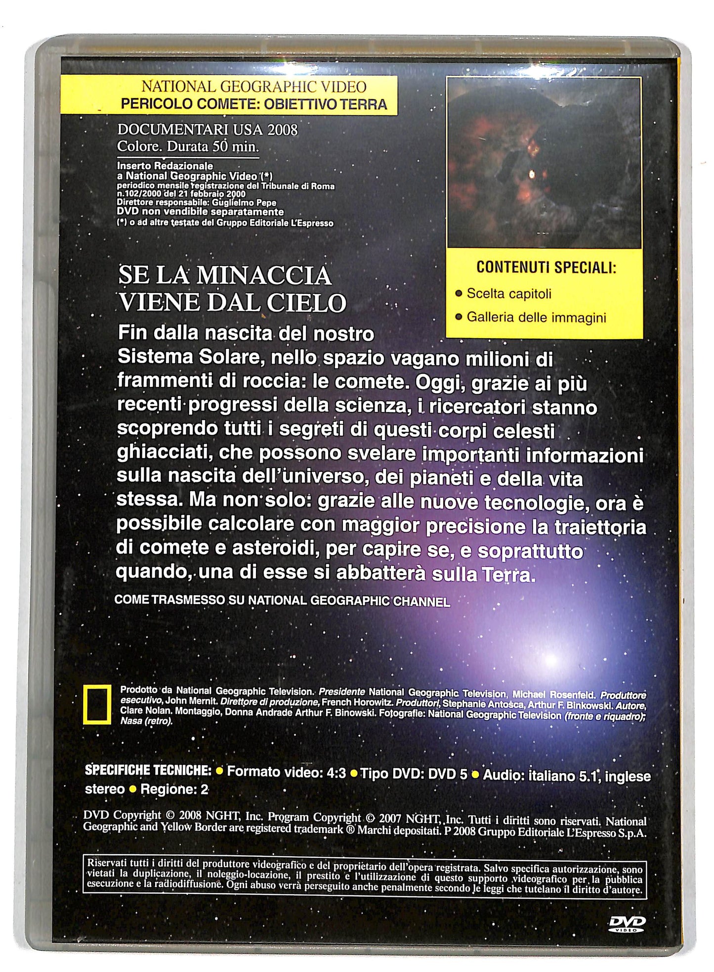 EBOND Pericolo Comete: Obiettivo Terra - National Geographic Vol.67 DVD D728850