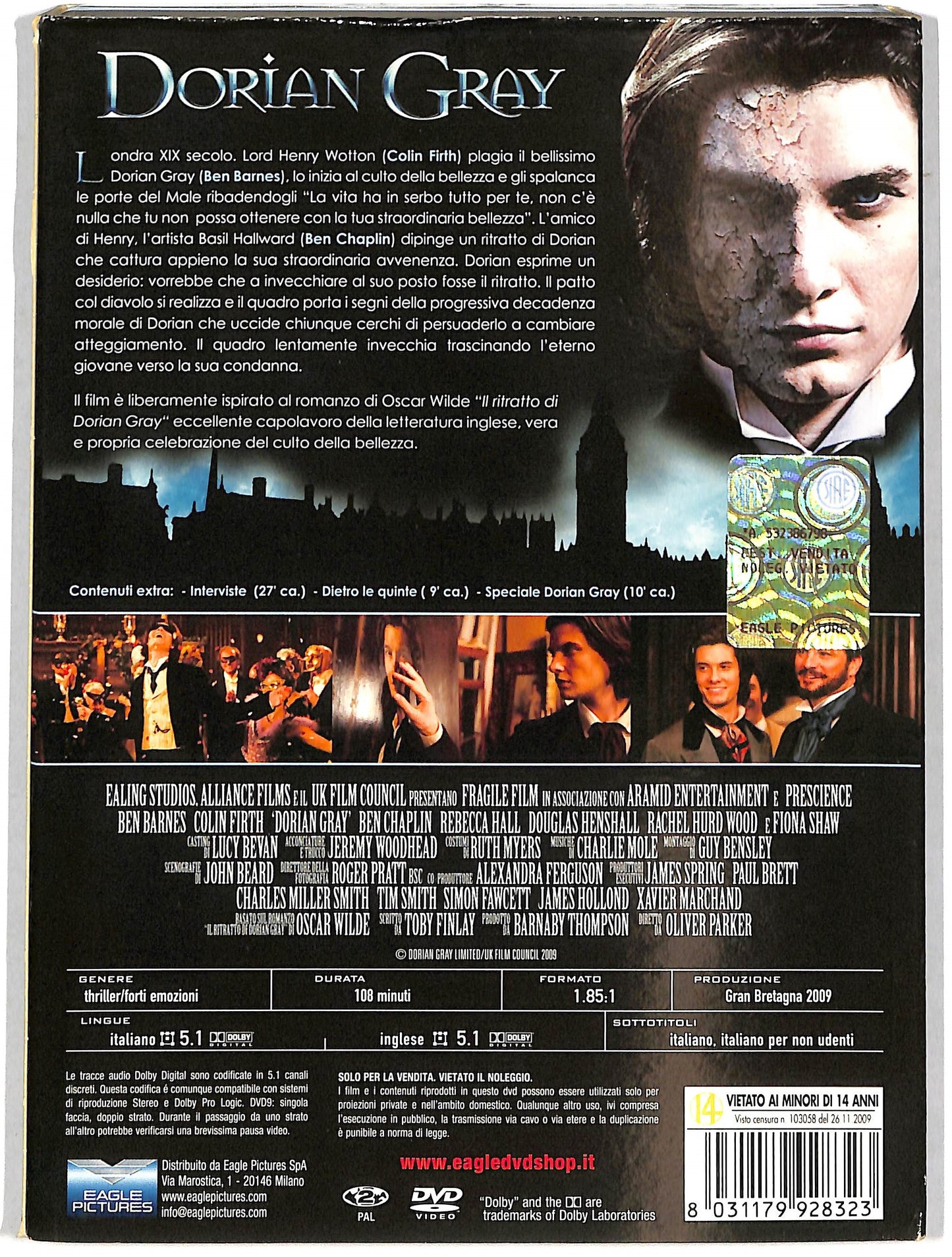 EBOND Dorian Gray SLIPCASE DVD D728910