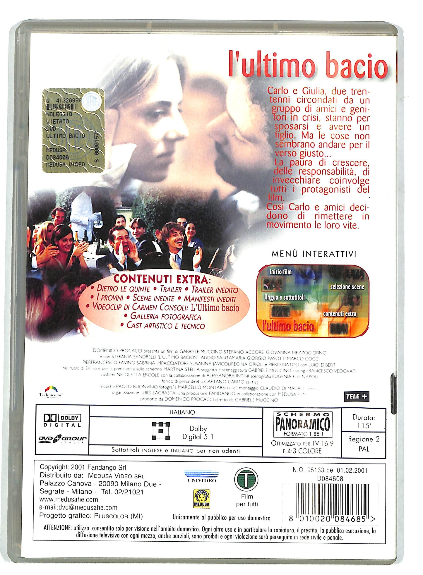 EBOND L'ultimo bacio DVD D728955