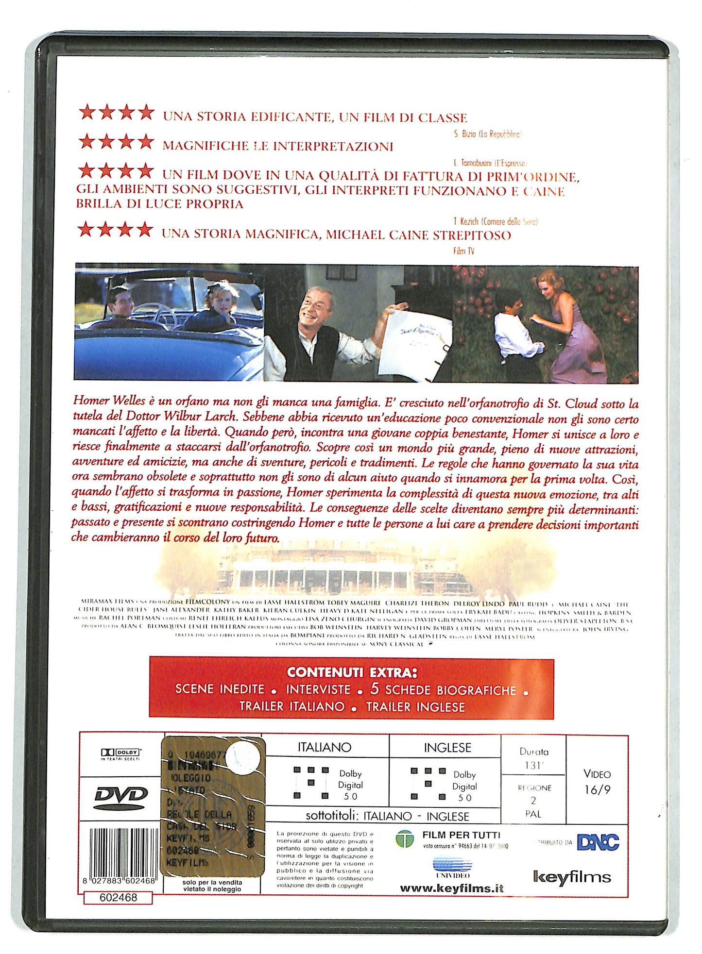 EBOND Le regole della casa del sidro DVD D728956