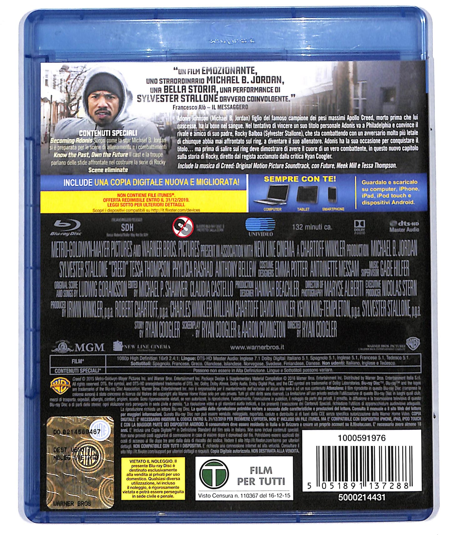 EBOND Creed - Nato per combattere BLURAY D729250