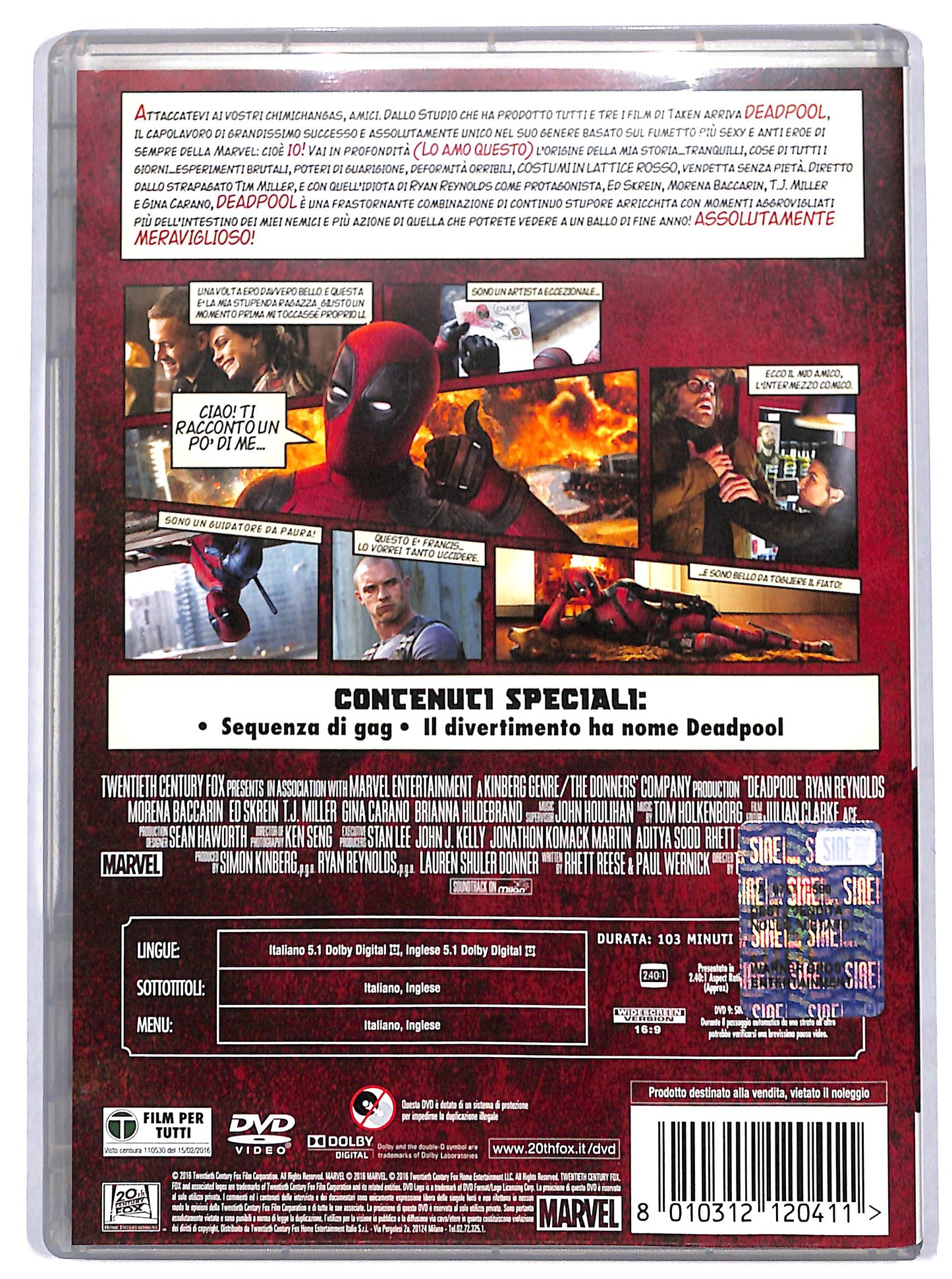EBOND Deadpool DVD D729356