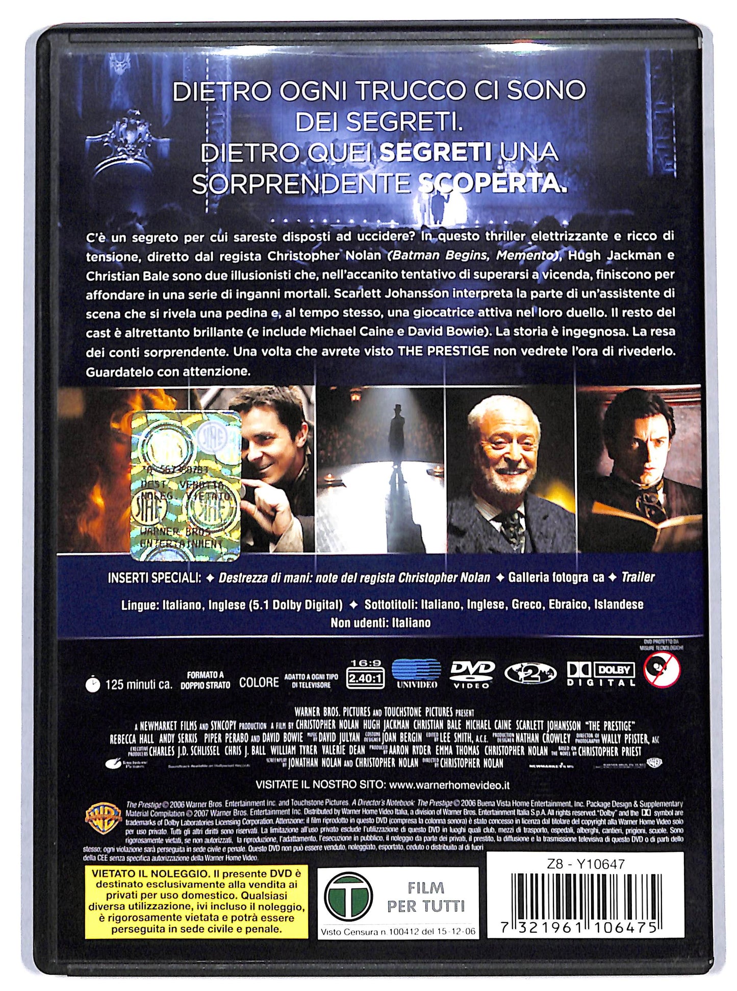 EBOND the prestige DVD D729363