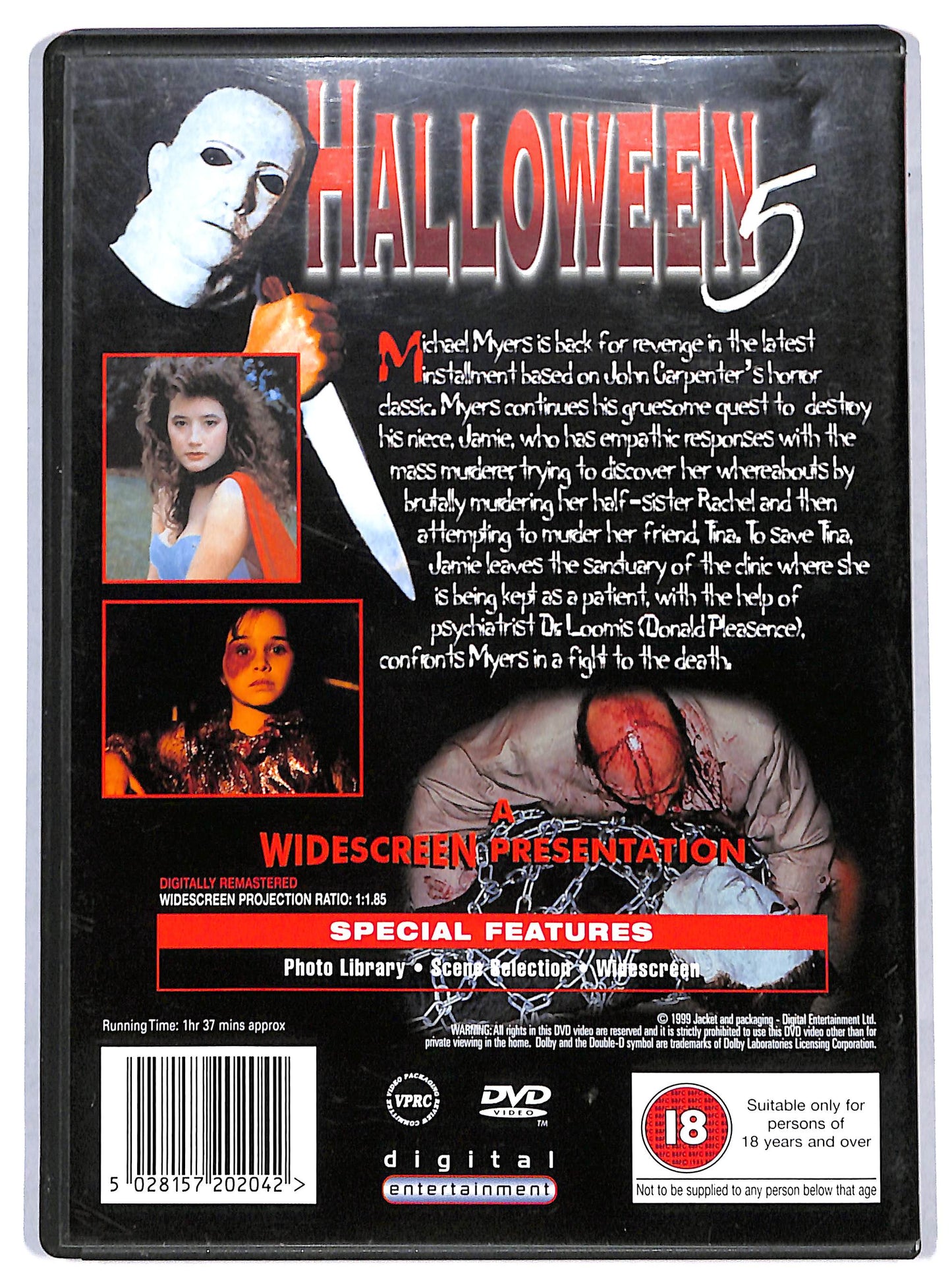 EBOND Halloween 5 The Revenge of Michael Myers UK EDITION DVD D729403