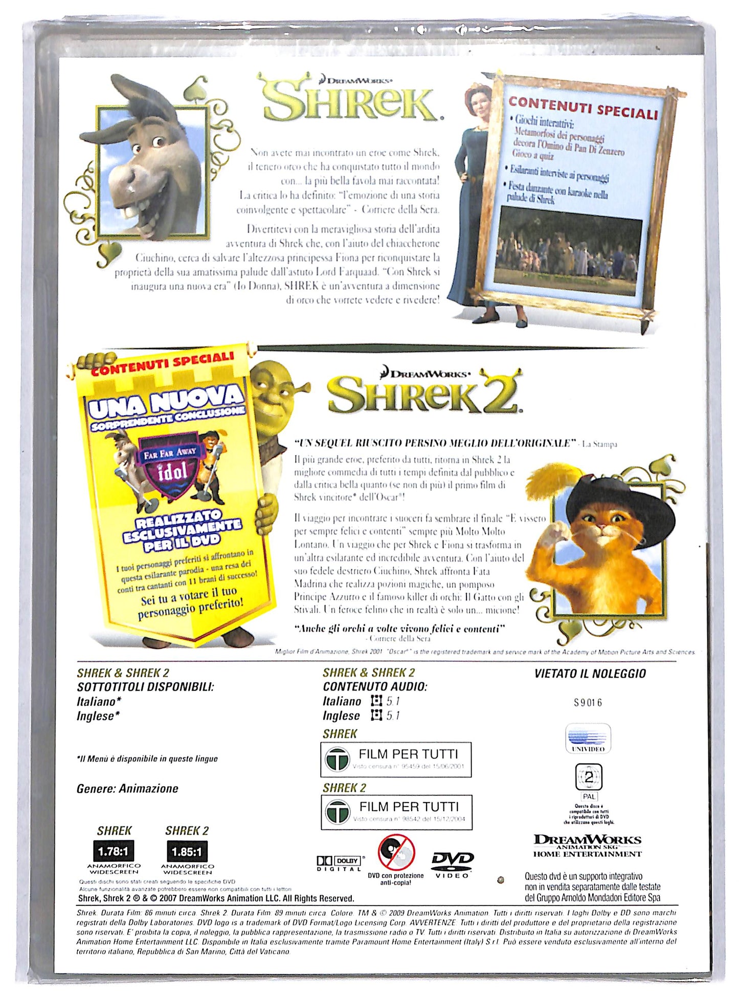 EBOND Shrek + Shrek 2 (BOX SET) DVD D729546
