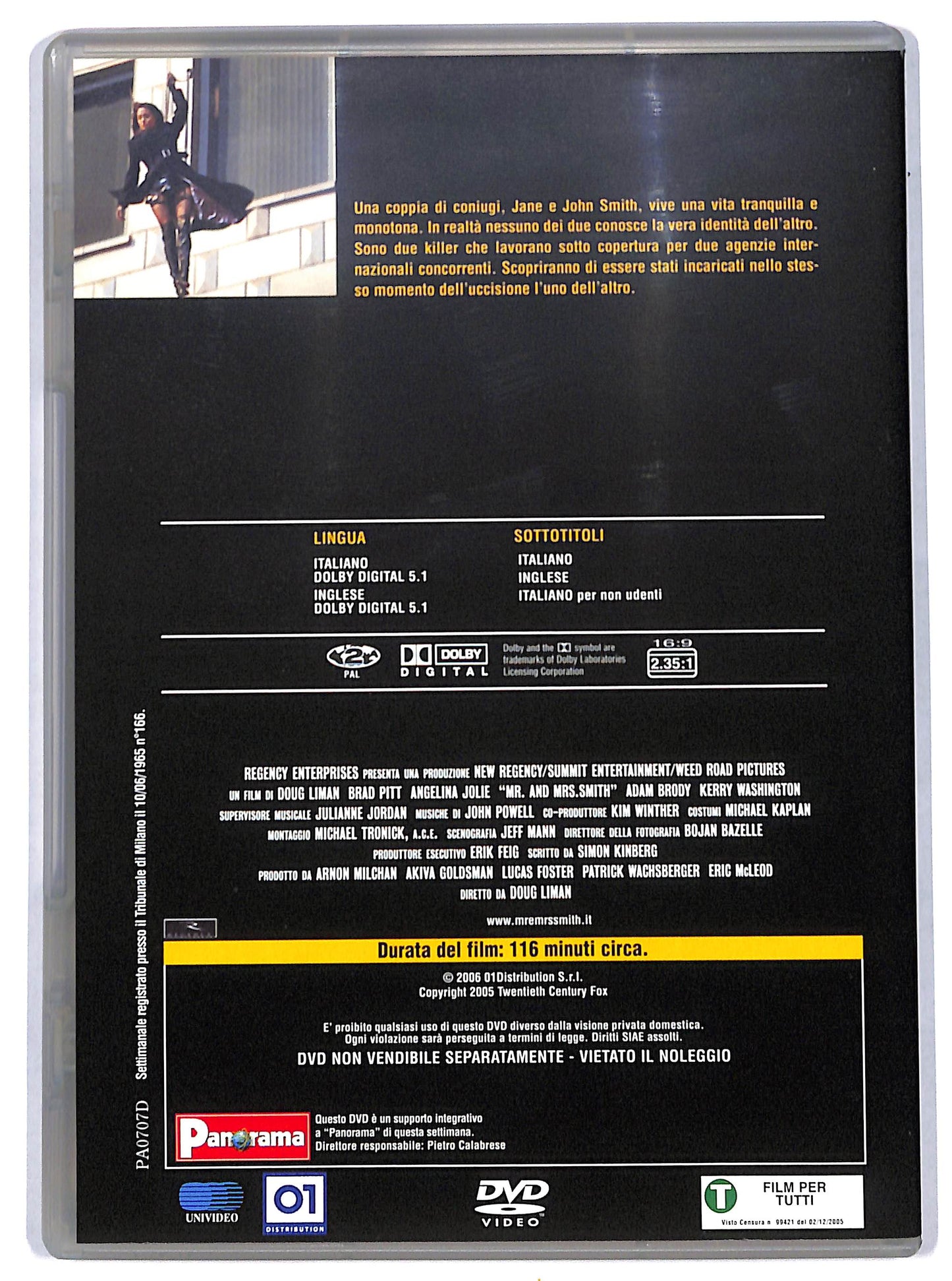 EBOND Mr. e Mrs. Smith DVD Editoriale EDITORIALE D729559