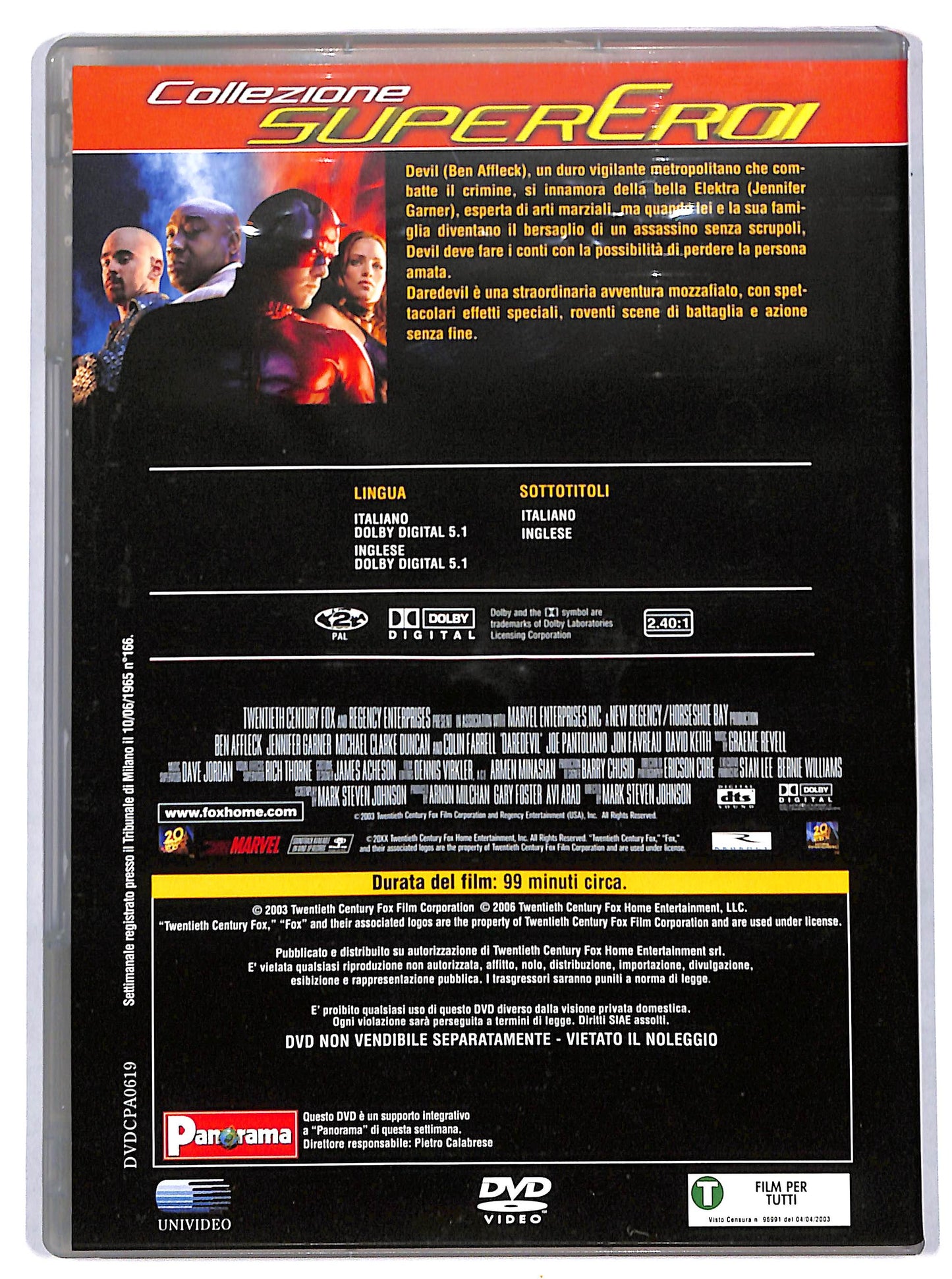 EBOND Daredevil EDITORIALE DVD D729562