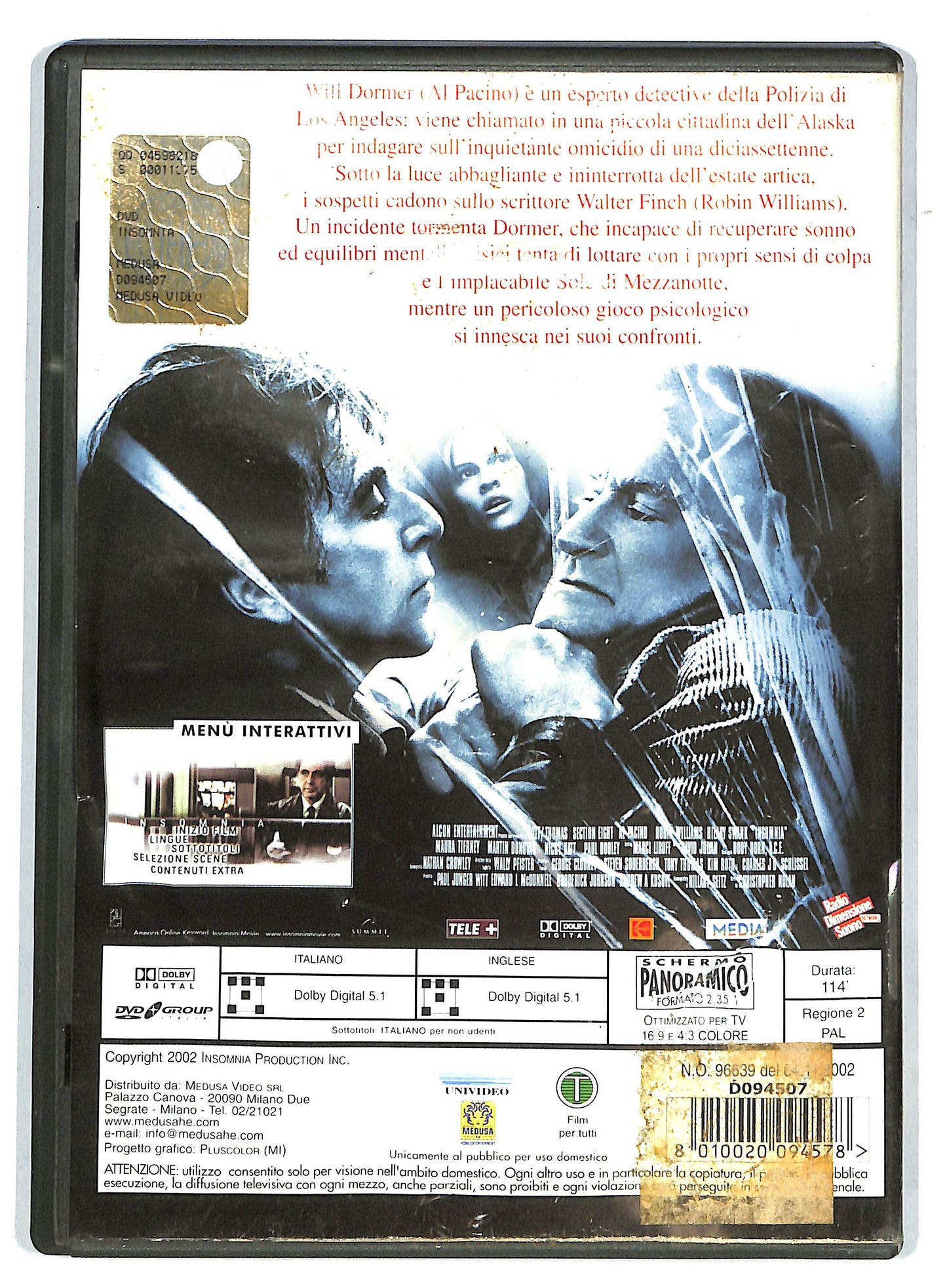 EBOND Insomnia NOLEGGIO DVD D729645