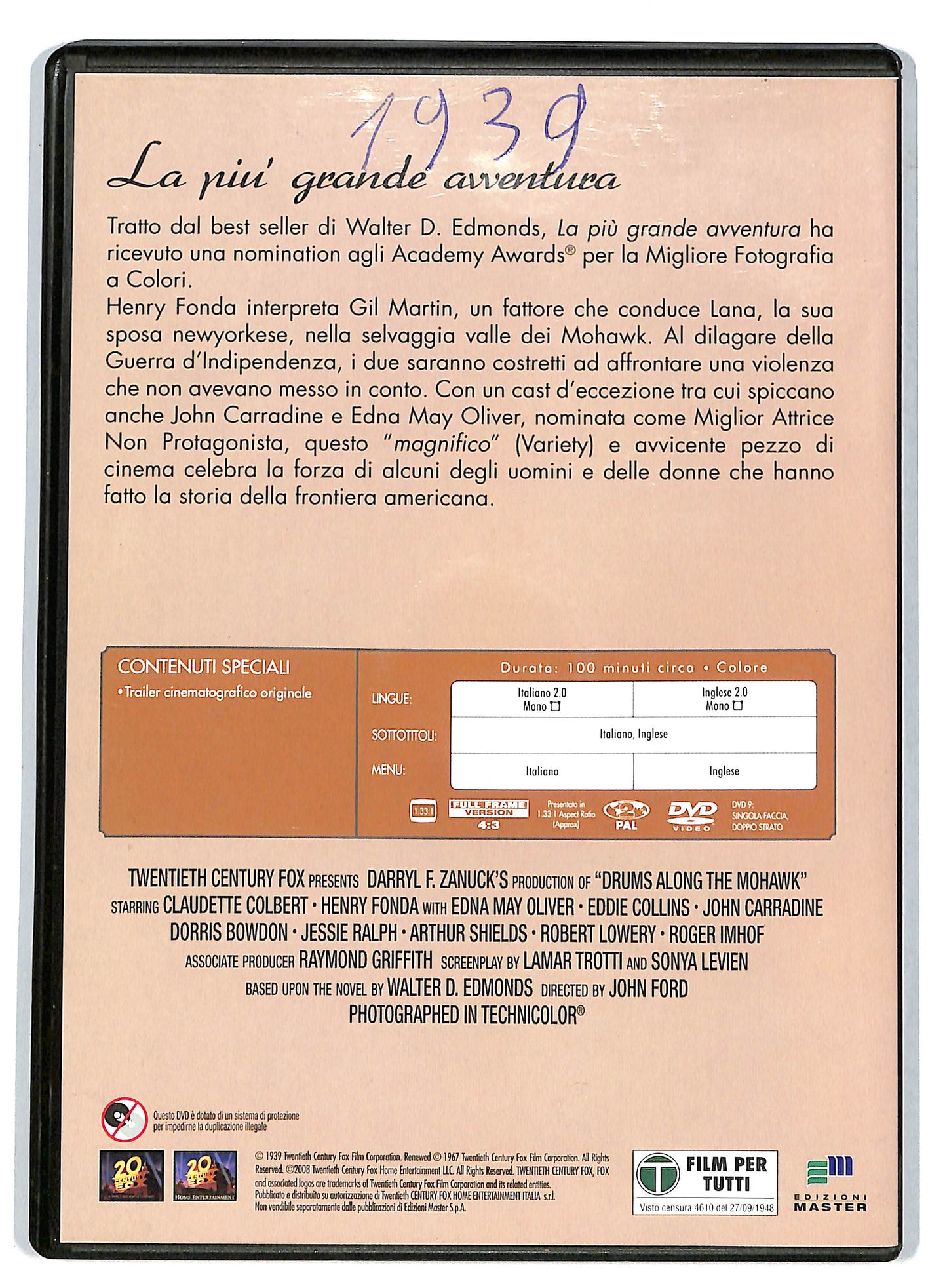 EBOND La piu grande avventura  EDITORIALE DVD D729814
