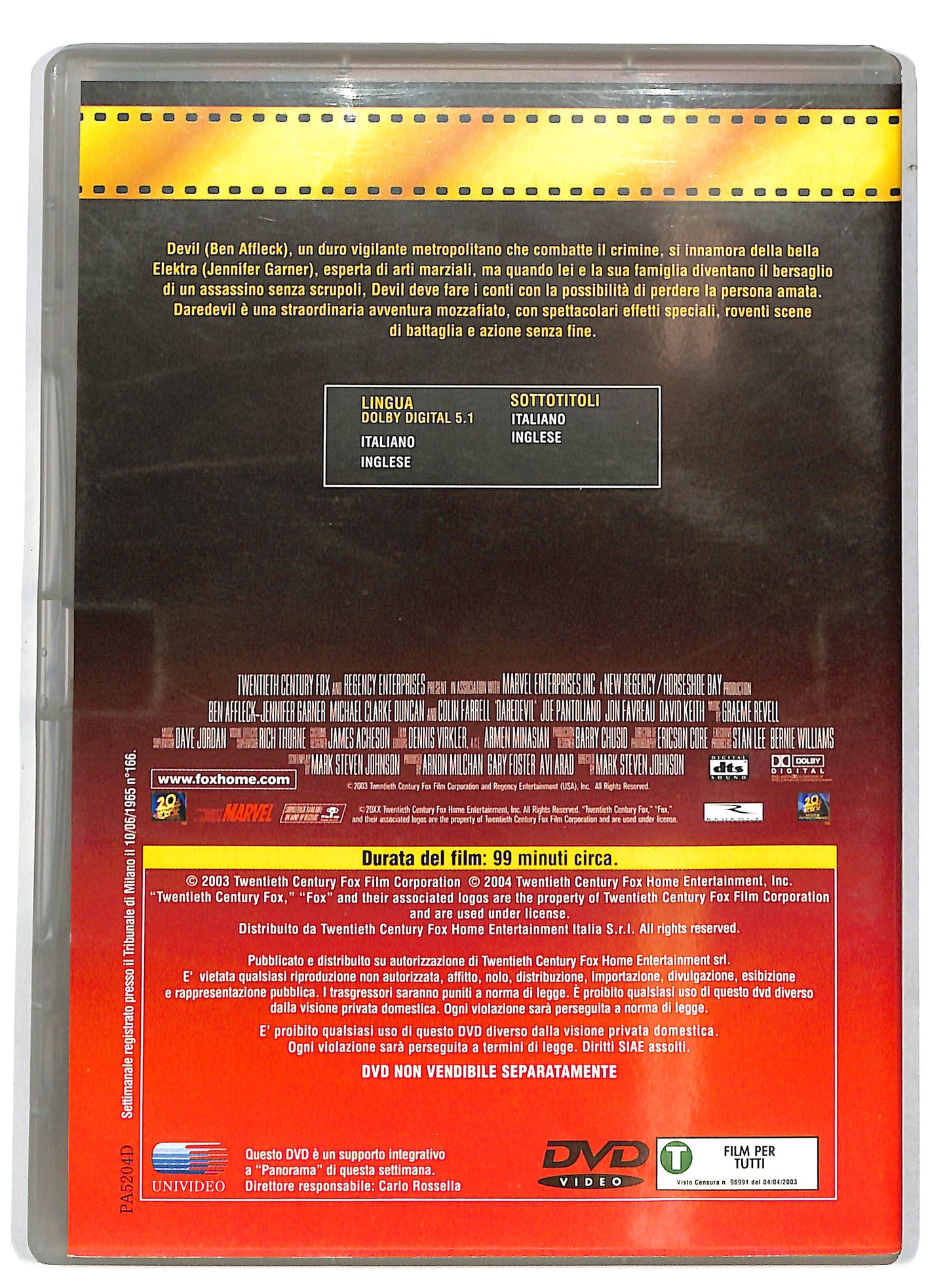 EBOND Daredevil EDITORIALE DVD D729943