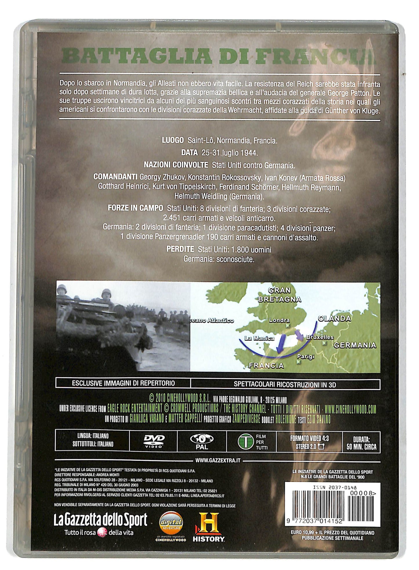 EBOND Le grandi battaglie del '900. Battaglia di Francia EDITORIALE DVD D730001