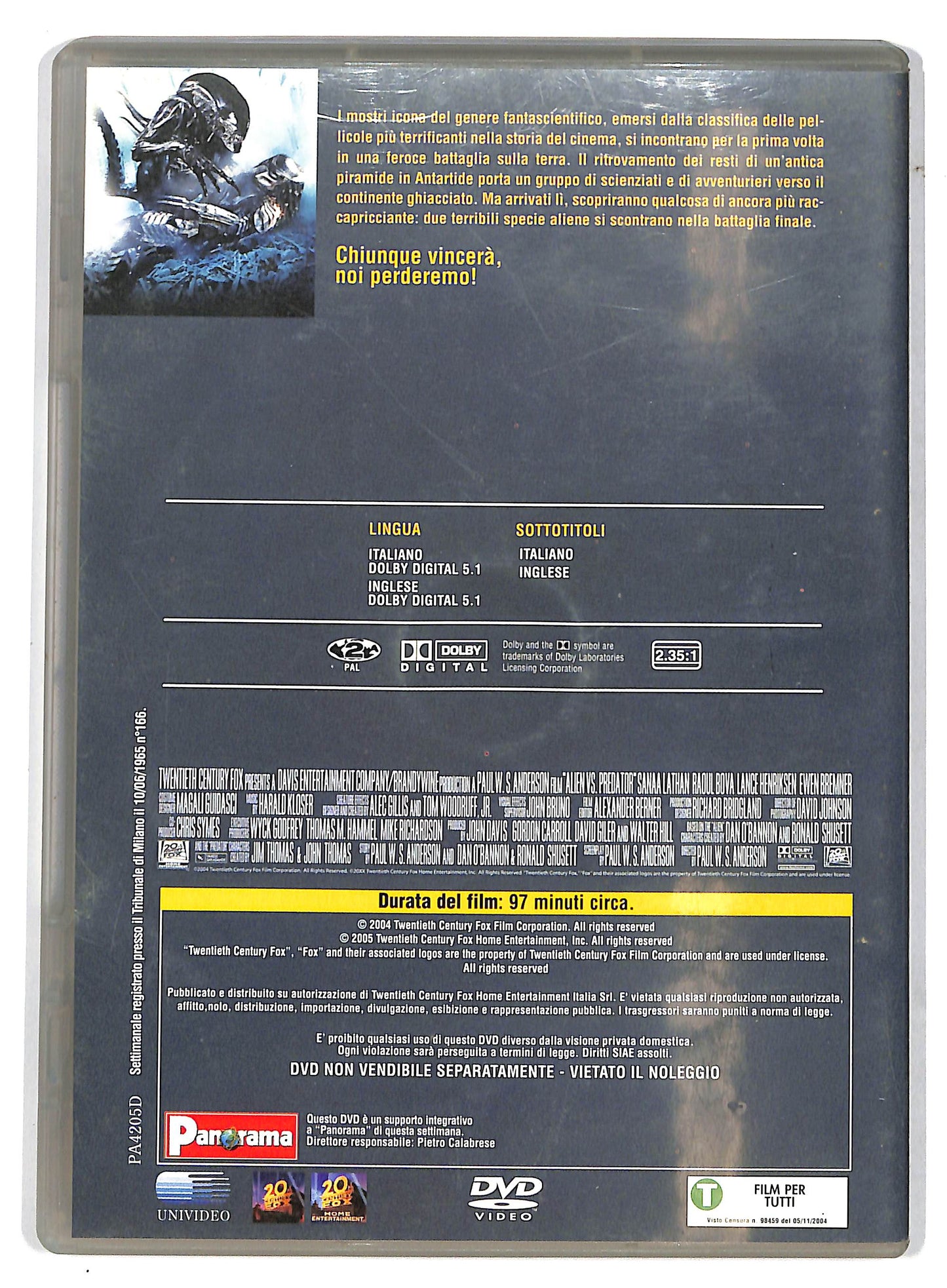 EBOND Alien vs. Predator EDITORIALE DVD D730061