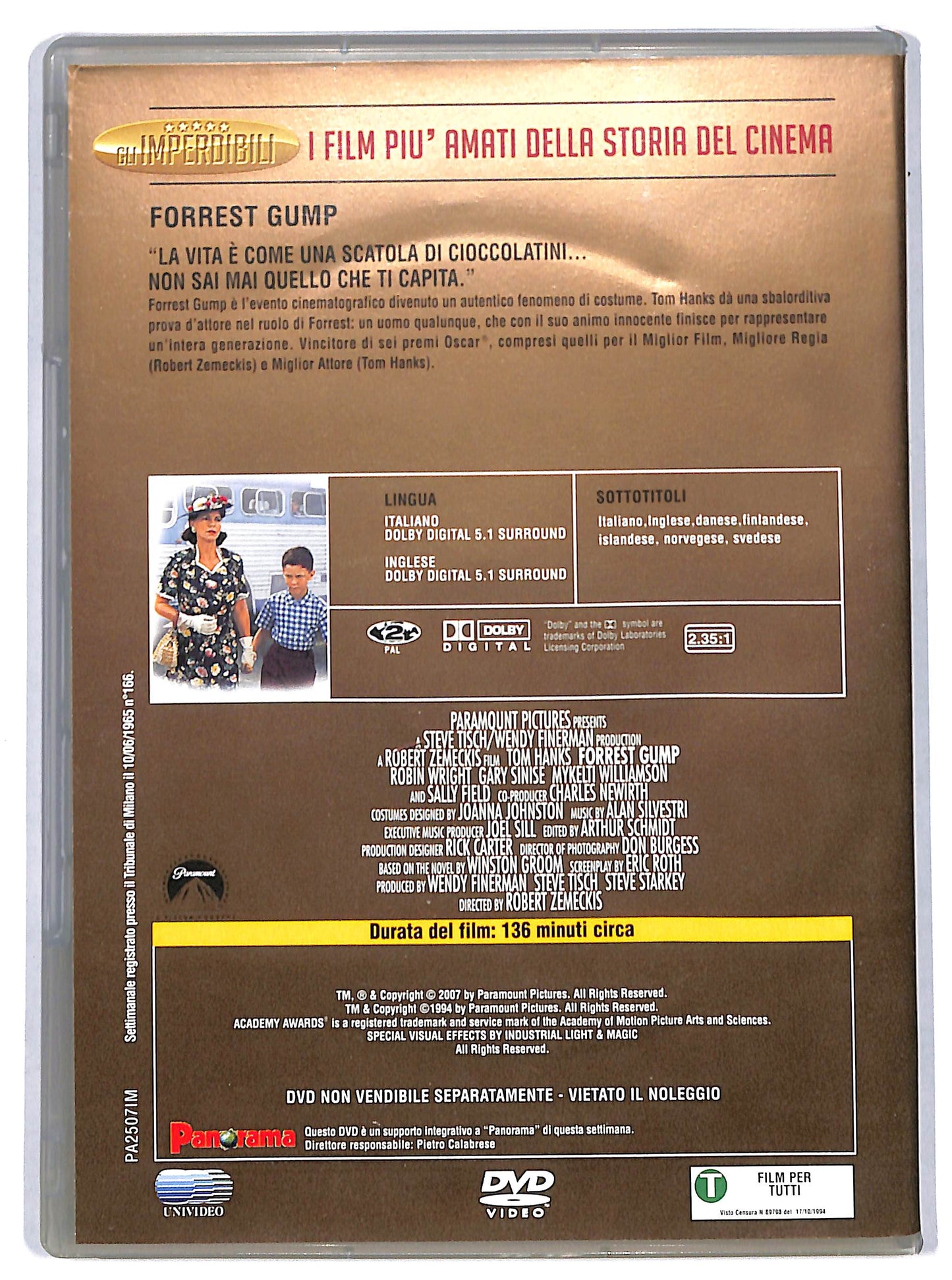 EBOND Forrest Gump EDITORIALE DVD D730211