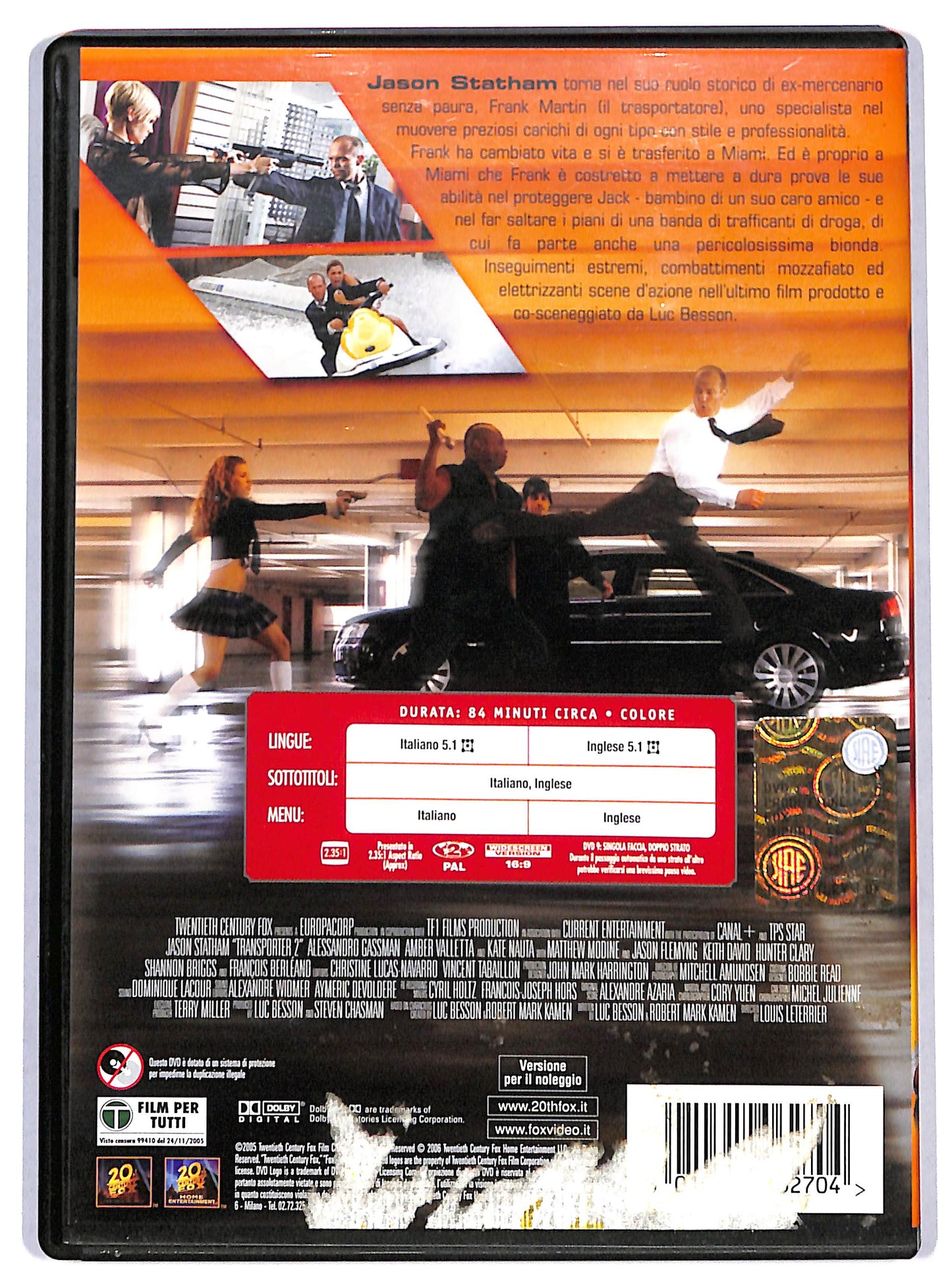 EBOND transporter extreme Noleggio DVD NOLEGGIO D730237