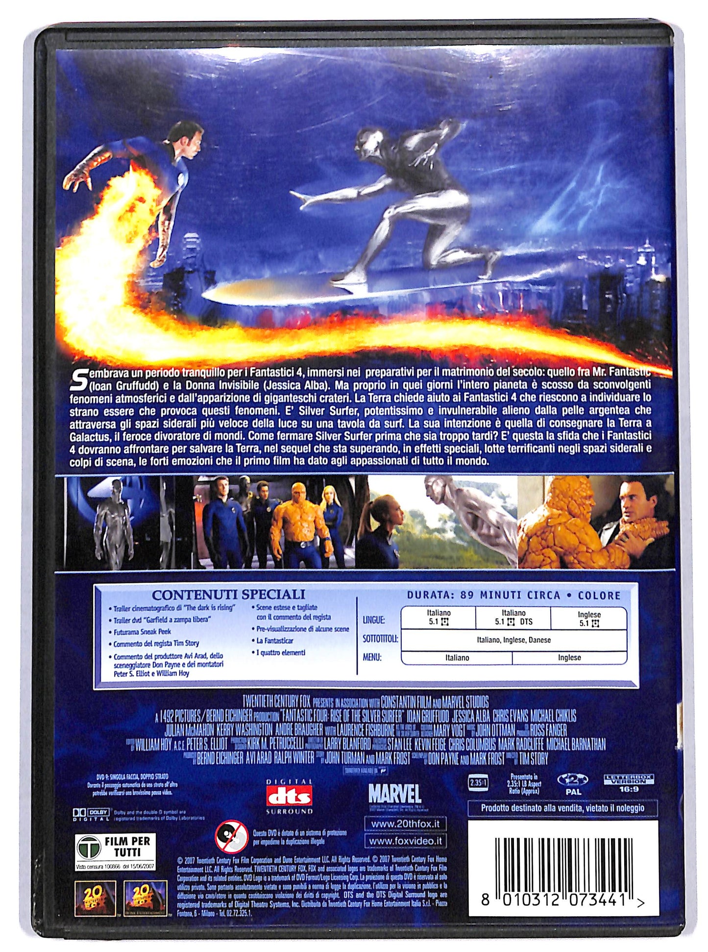 EBOND i fantastici 4 e silver surfer DVD D730407