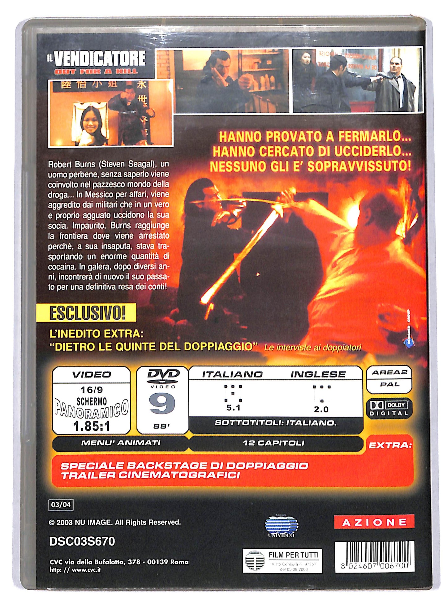 EBOND Il vendicatore Out for a Kill DVD D730408